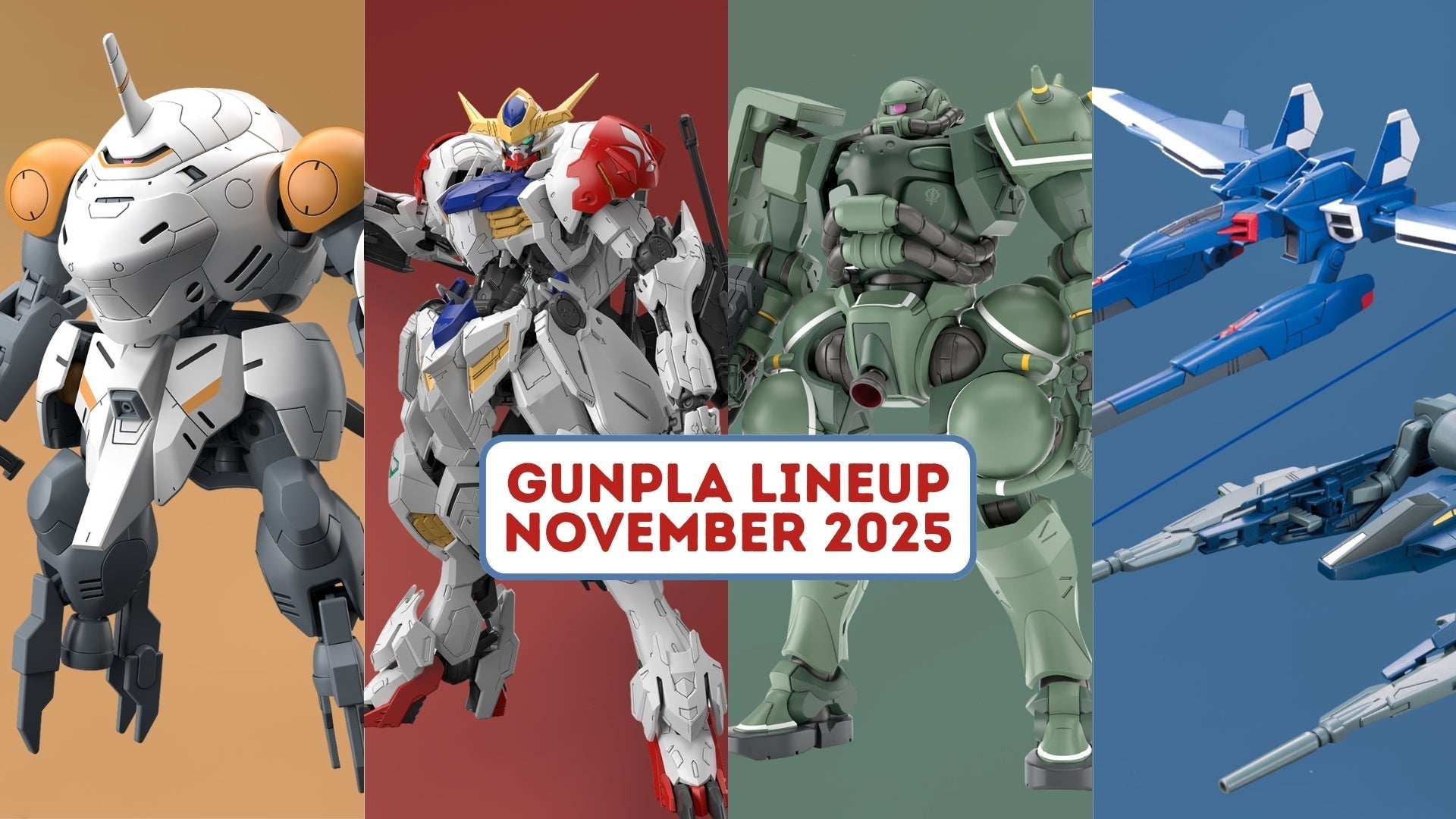 Gunpla Lineup November 2025 – New MG Barbatos Lupus, Zaku (GQ), and More!