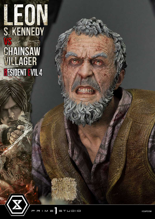 Prime 1 Studio Ultimate Premium Masterline Resident Evil 4 Leon S. Kennedy versus Chainsaw Villager | 4582647120878
