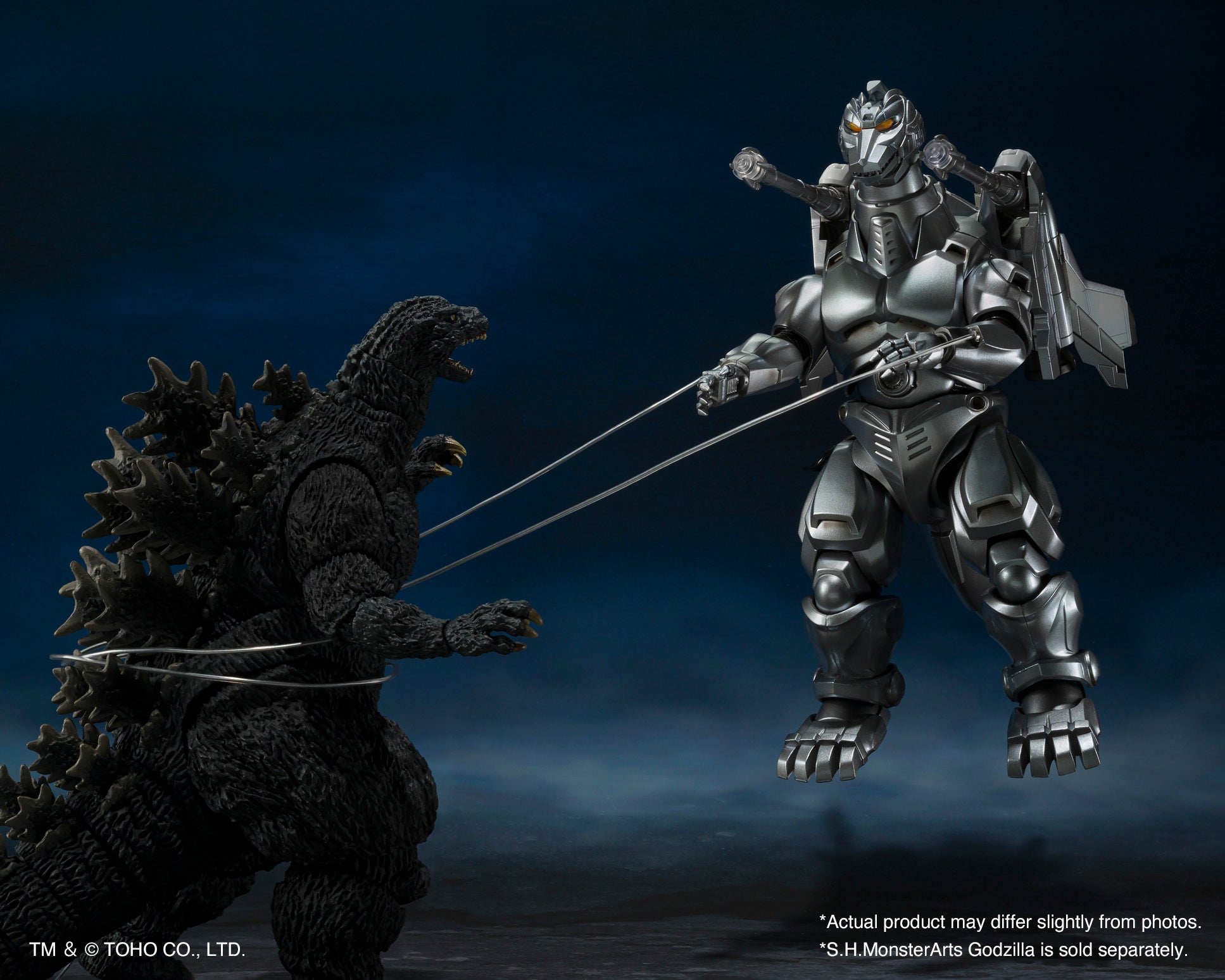 BANDAI Tamashii Mechagodzilla & Garuda & Fire Rodan Makuhari Decisive Battle Ver. "Godzilla vs. Mechagodzilla", Bandai Spirits S.H.MonsterArts | 4573102657602