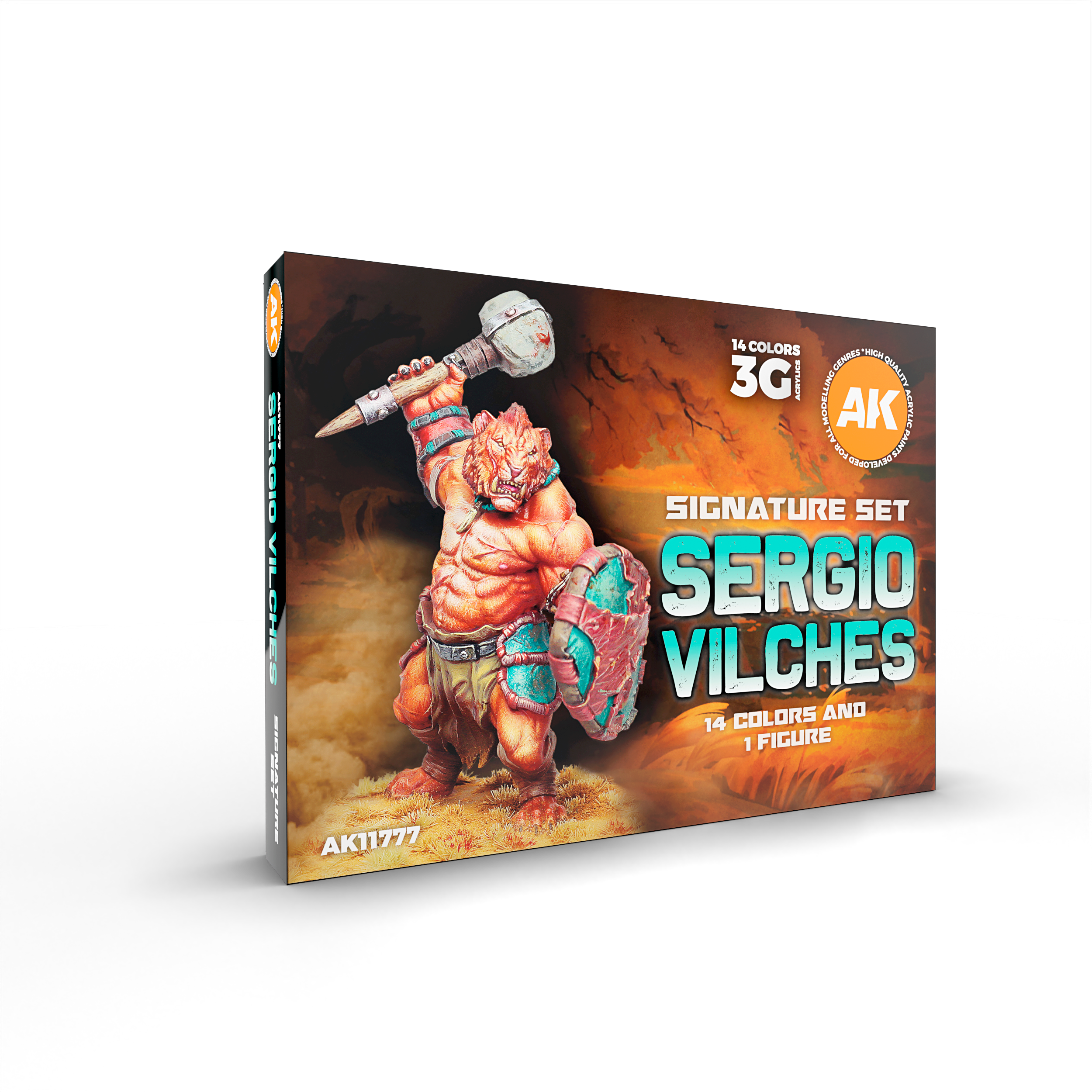AK Interactive Signature Set Sergio Vilches (Miniature Shimbarashe - Yedharo Model Included) | 8435568337947
