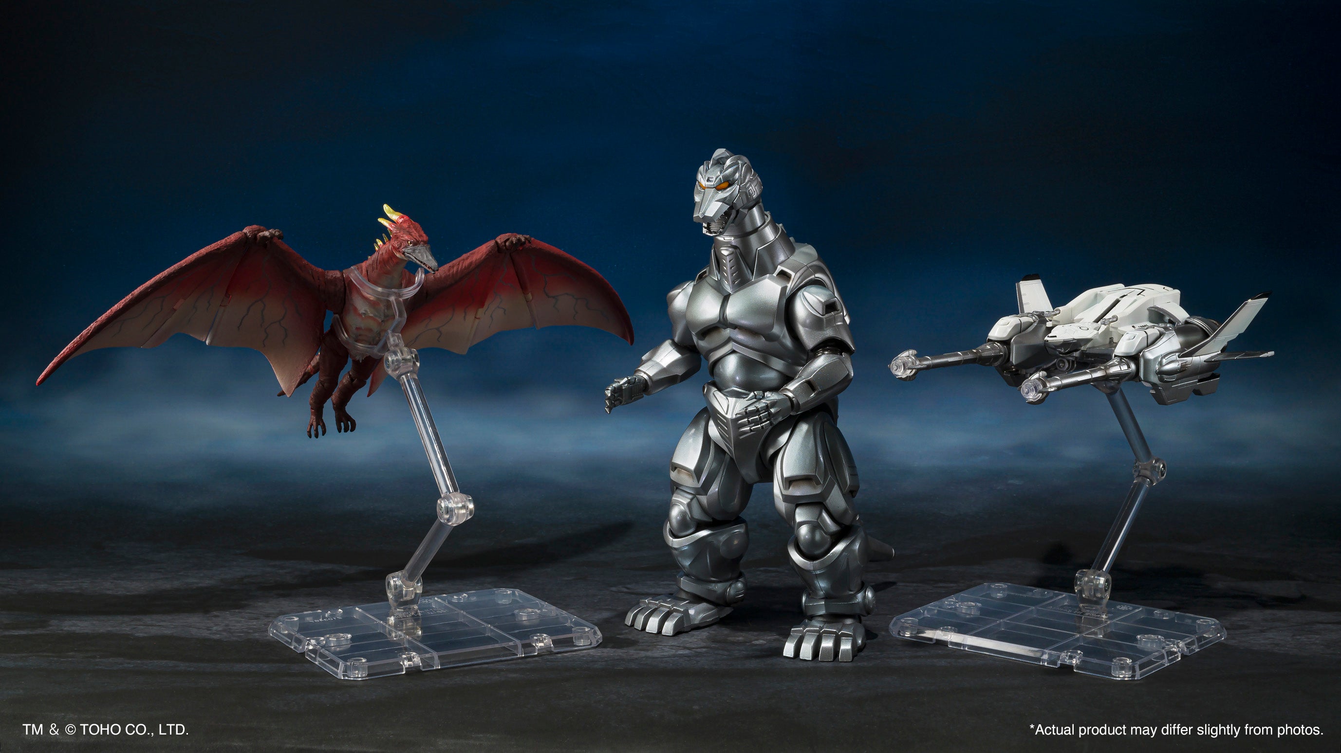 BANDAI Tamashii Mechagodzilla & Garuda & Fire Rodan Makuhari Decisive Battle Ver. "Godzilla vs. Mechagodzilla", Bandai Spirits S.H.MonsterArts | 4573102657602