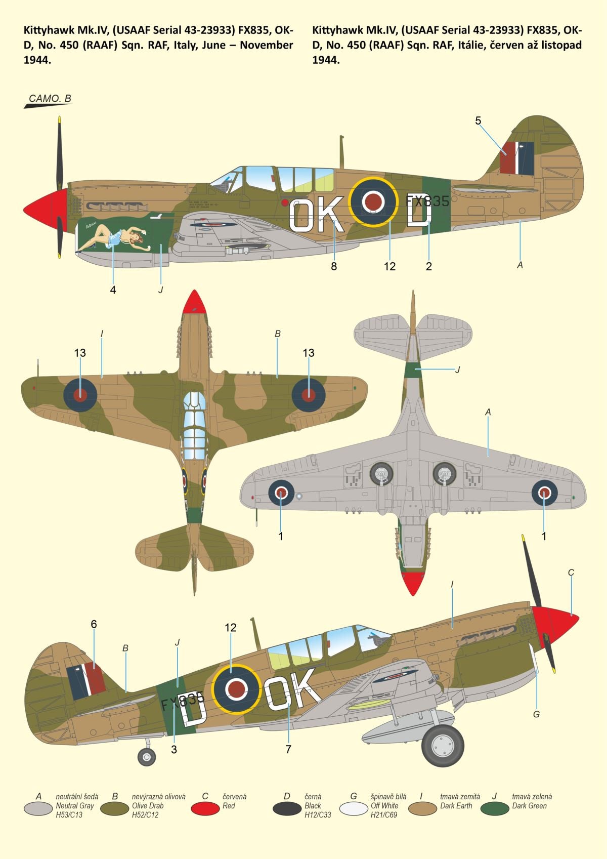 Special Hobby 1/72 Kittyhawk Mk.IV ‘Over the Mediterranean and the Pacific’ | 8594071089498