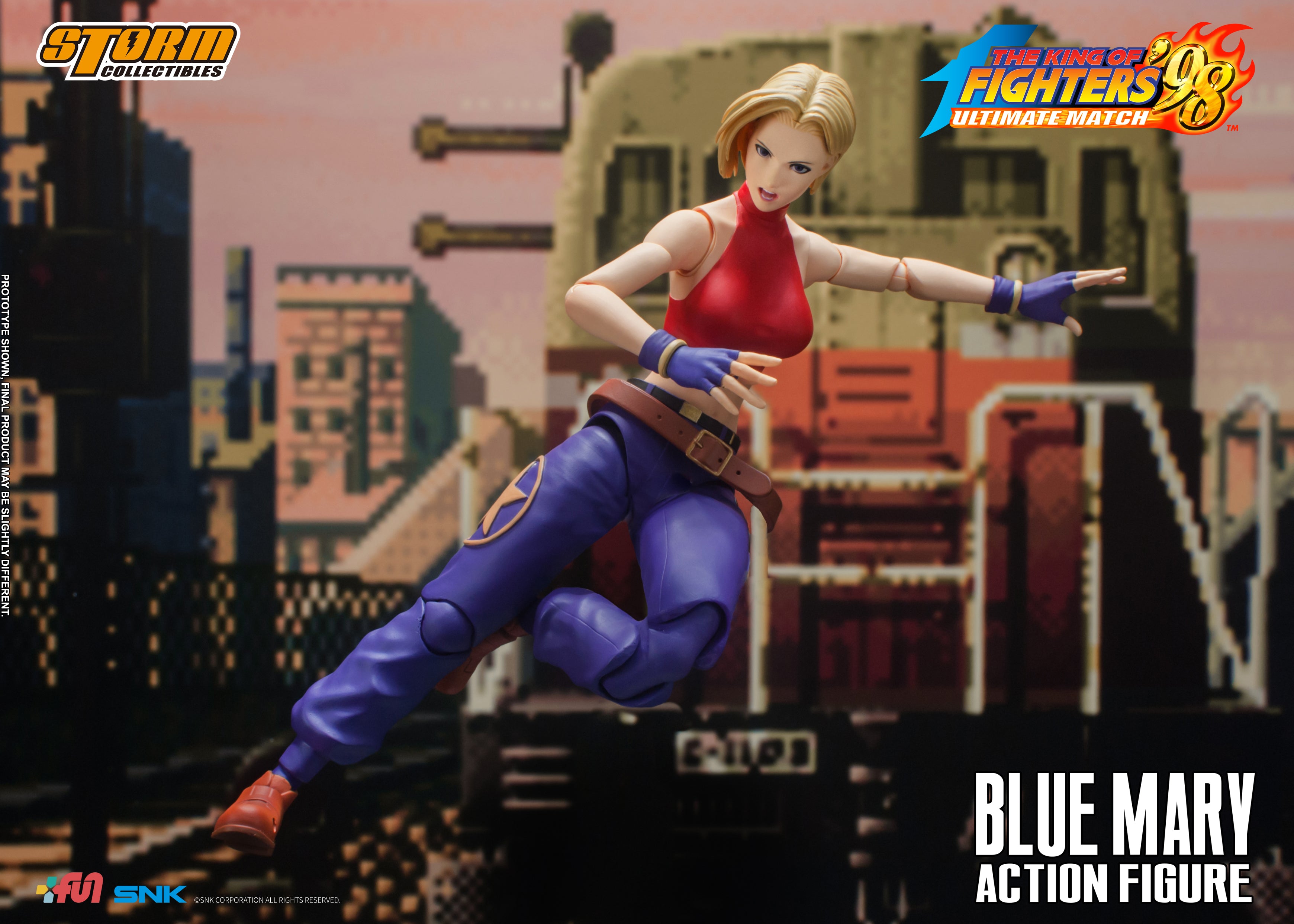Storm Collectibles 1/12 Action Figure Blue Mary "King of Fighters '98" | 4897072872187