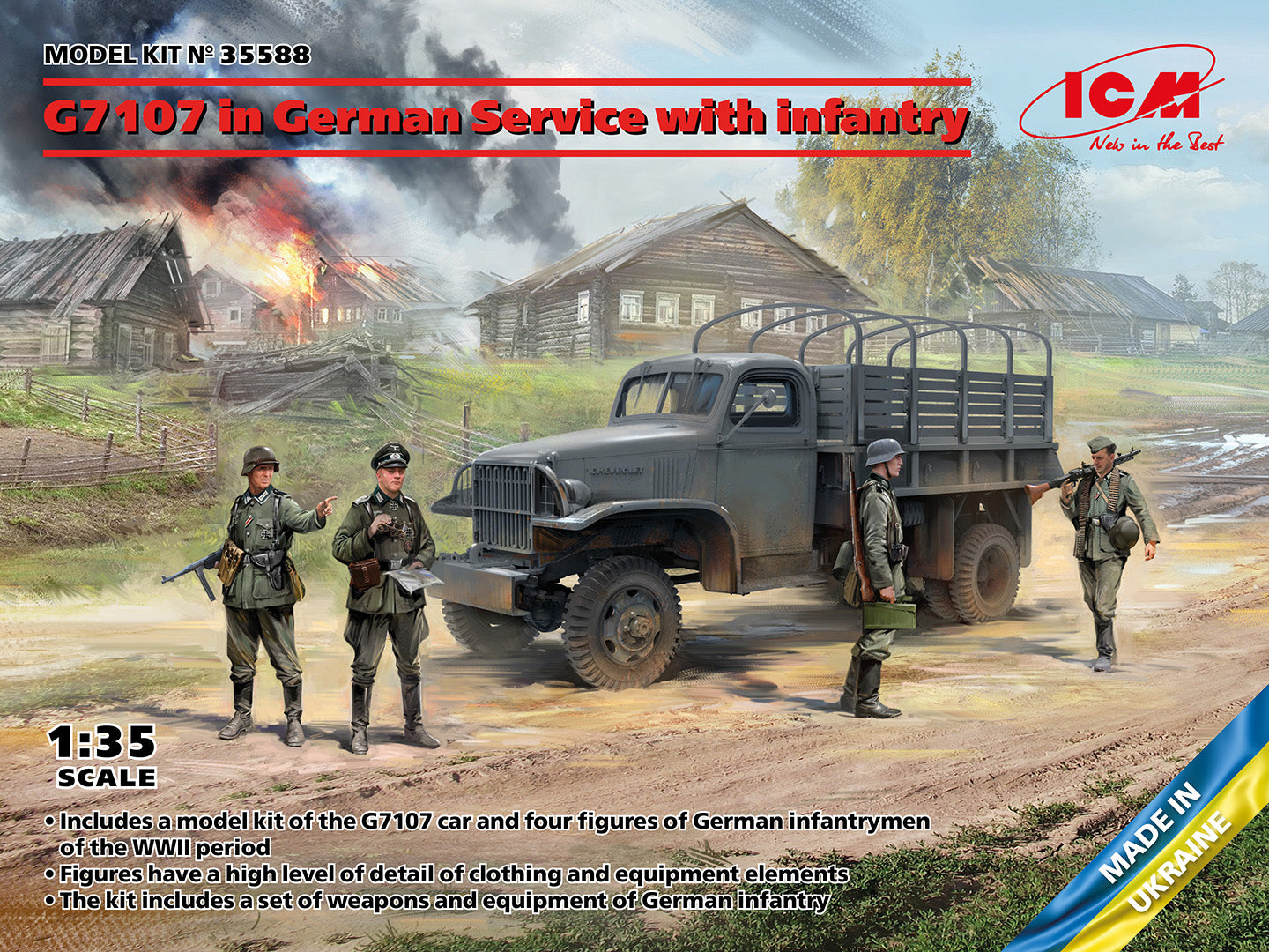 ICM 1/35 G7107 in German Service with infantry, Vehicle