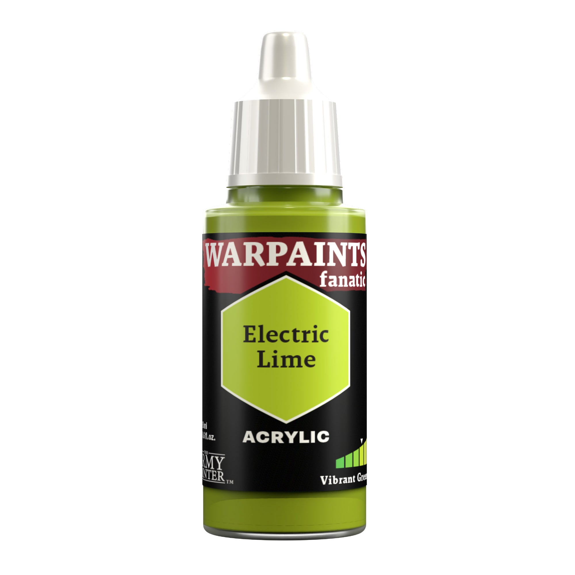 Army Painter Warpaints Fanatic Acrylic, Electric Lime | 5713799305809