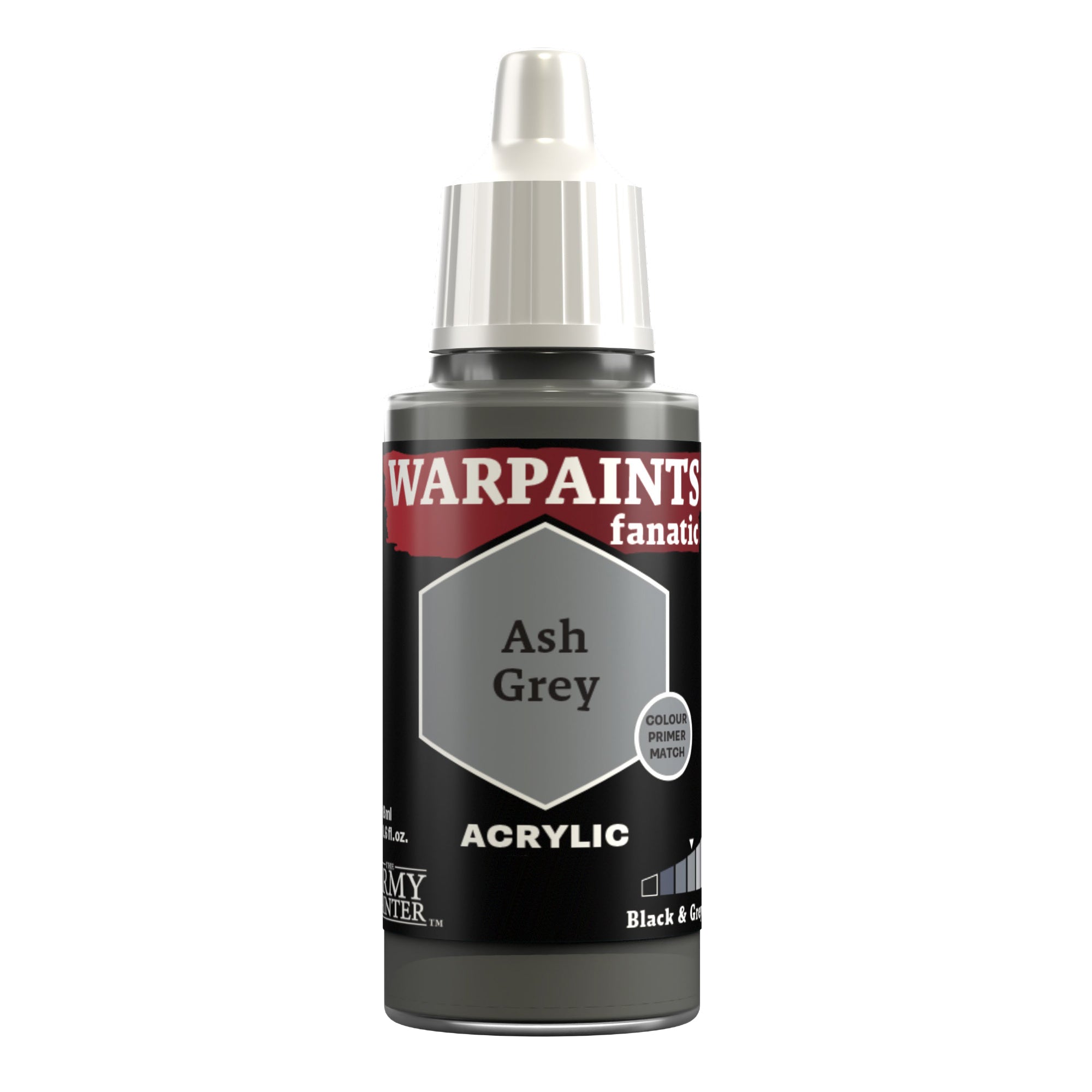 Army Painter Warpaints Fanatic Acrylic, Ash Grey | 5713799300408