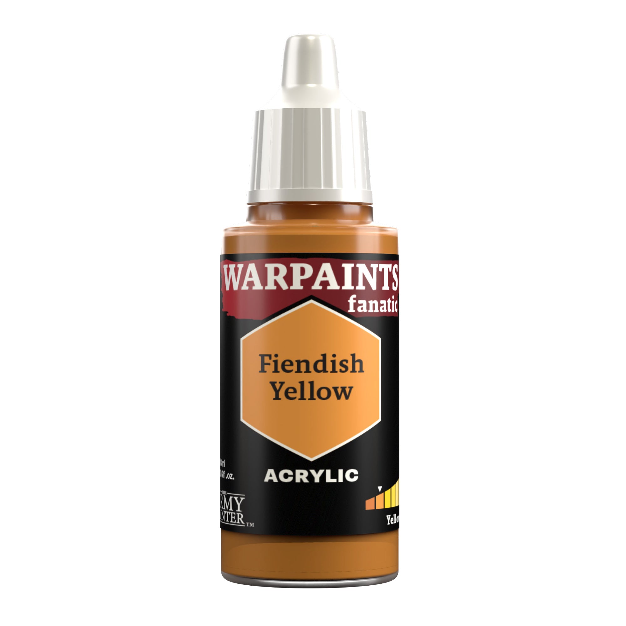 Army Painter Warpaints Fanatic Acrylic, Fiendish Yellow | 5713799309203