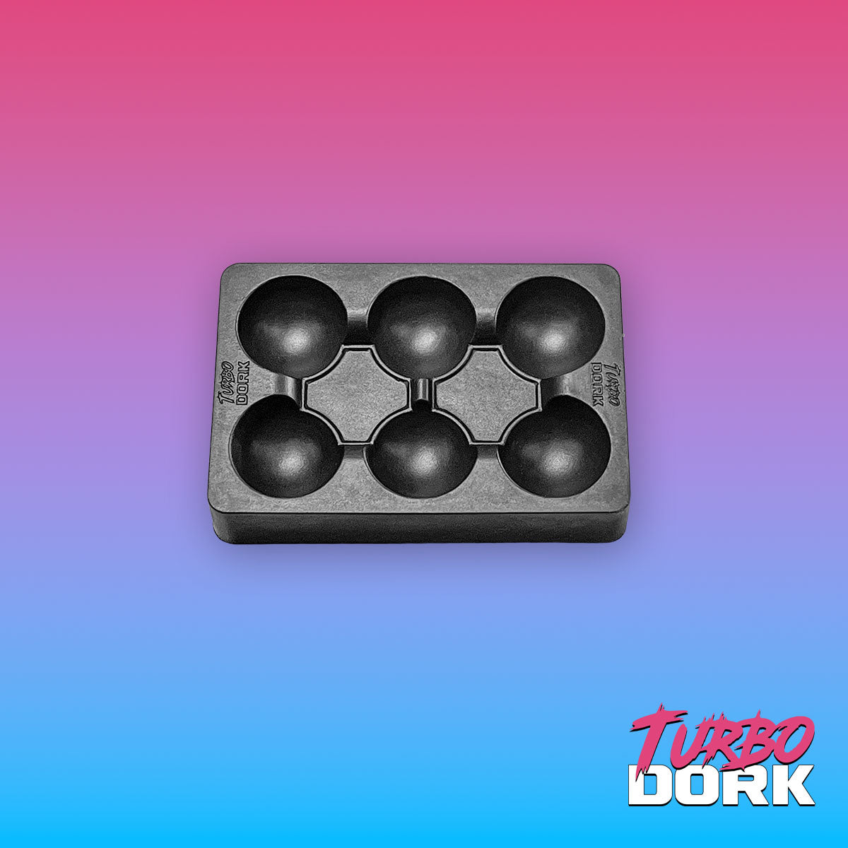 Turbo Dork Silicone Dry Palette (Small, Black) 30g, 75mm x 50mm x 15mm | 850052885052