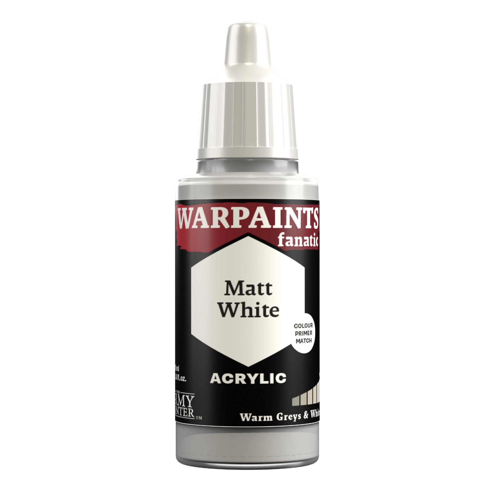 Army Painter Warpaints Fanatic Acrylic, Matt White | 5713799301221