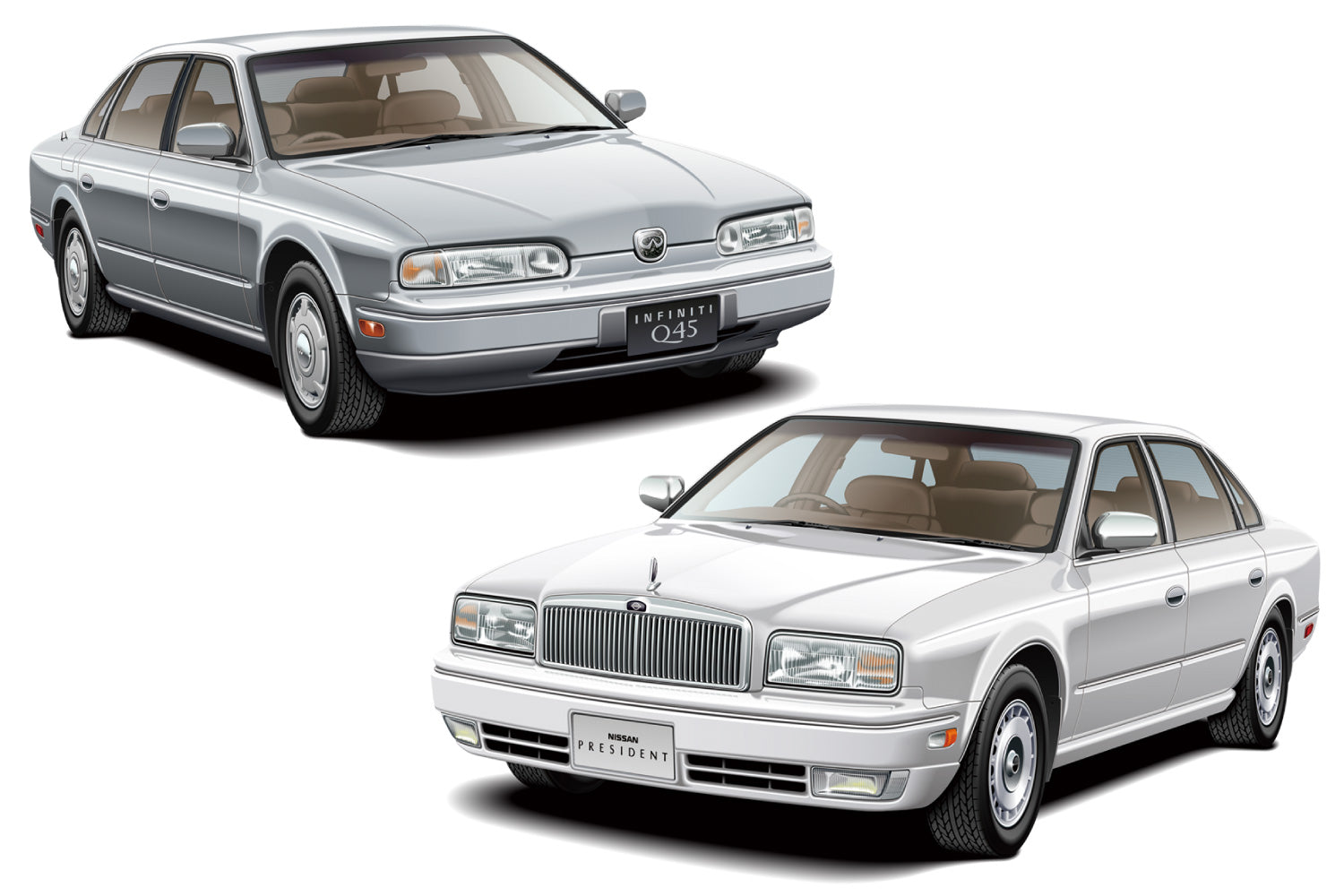 Aoshima 1/24 Nissan G50 President/Infiniti Q45 '89 | 4905083064047