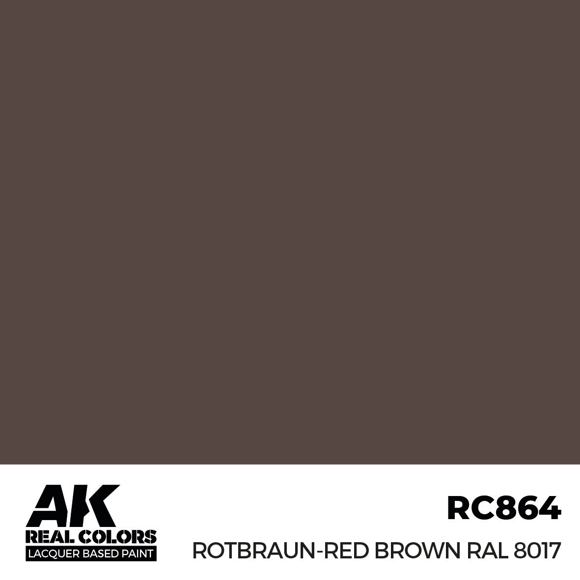 AK Interactive Real Colors Rotbraun-Red Brown RAL 8017 17 ml. | 8435568336179