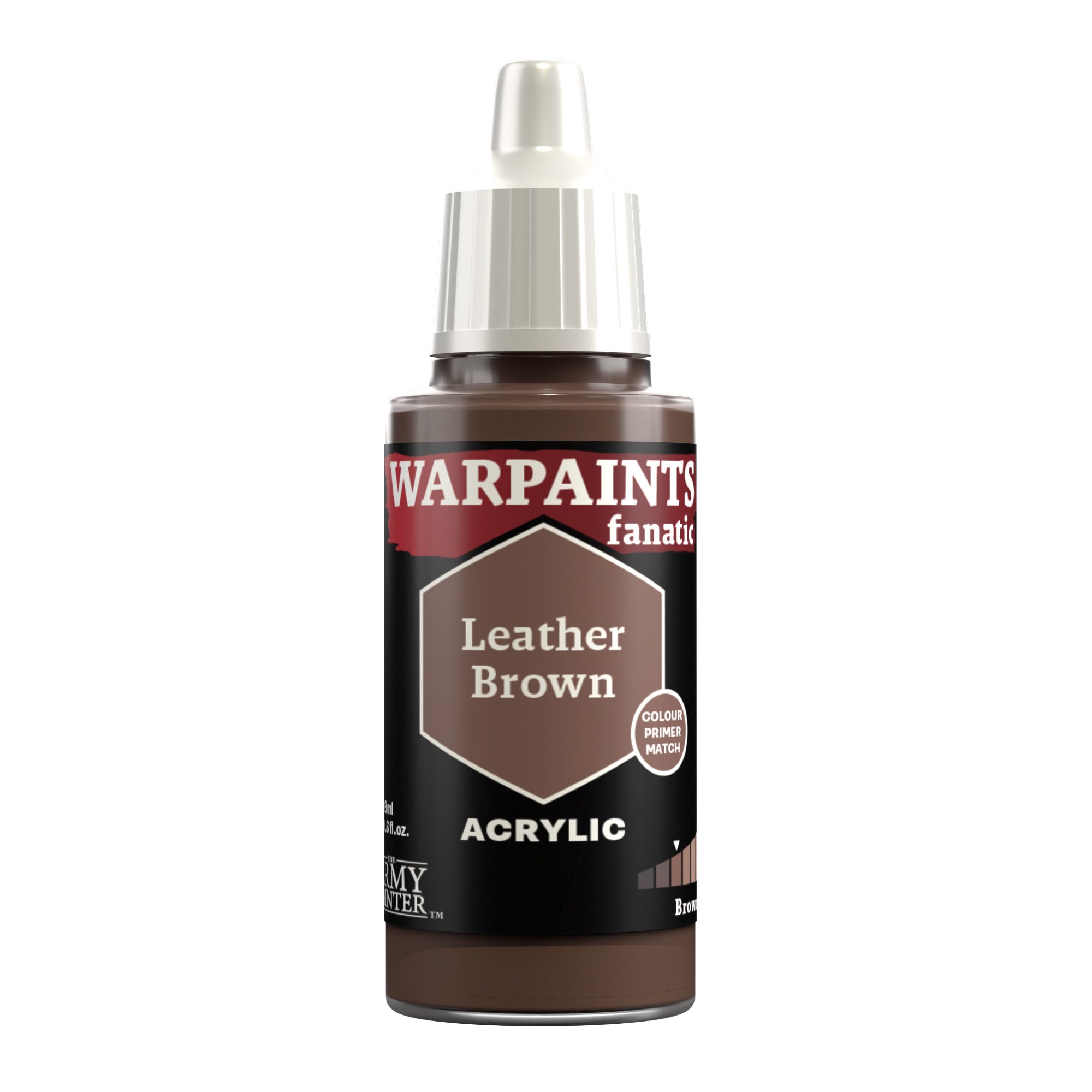 Army Painter Warpaints Fanatic Acrylic, Leather Brown | 5713799307506