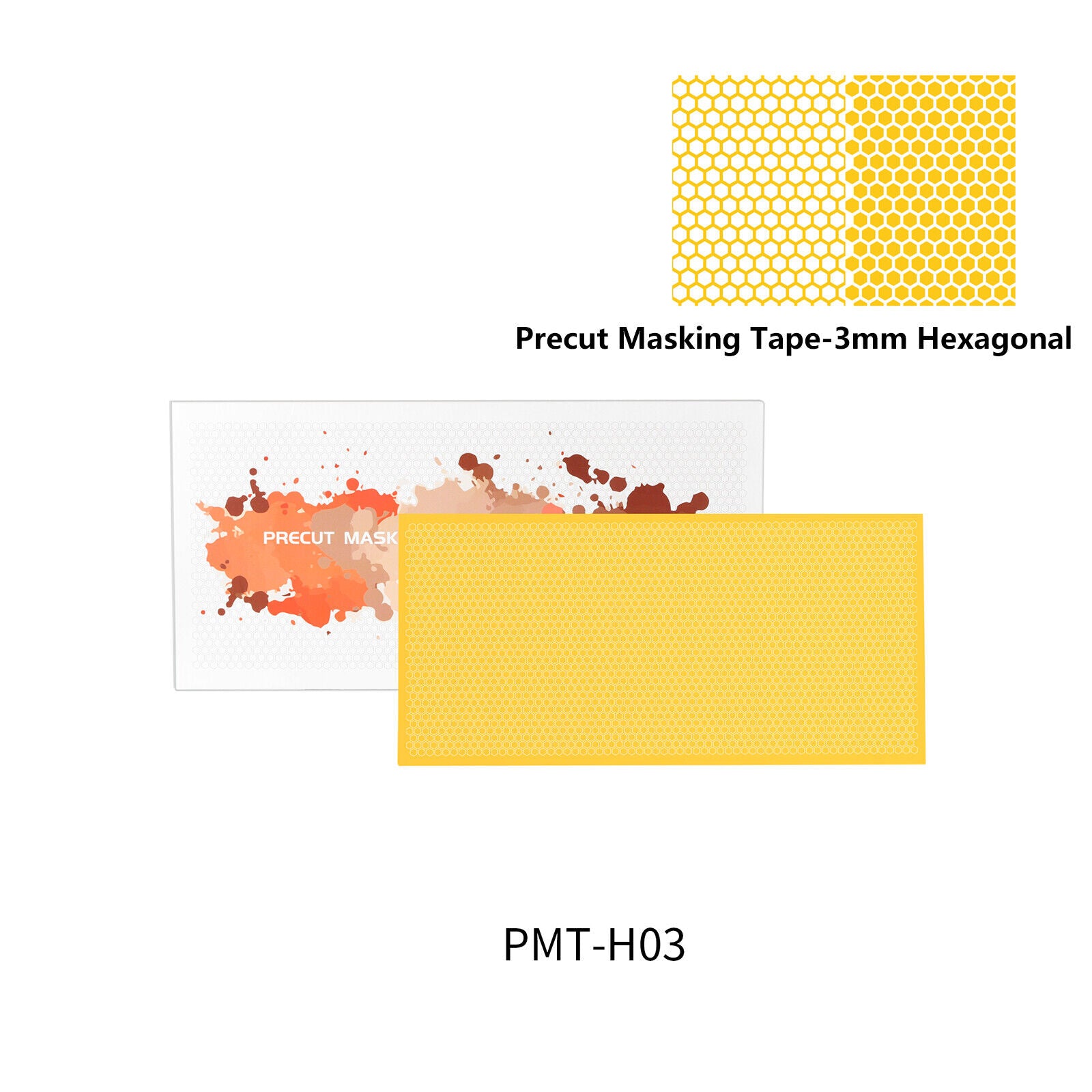 Dspiae PMT-H03 3mm Precut Masking Tape - 3mm Hexagonal | 6970845566006