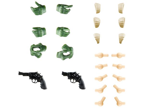 TomyTec Little Armory LAOP15 Glove 2 for SOUSAI SHOJO TEIEN Revolver set Green | 4543736326748