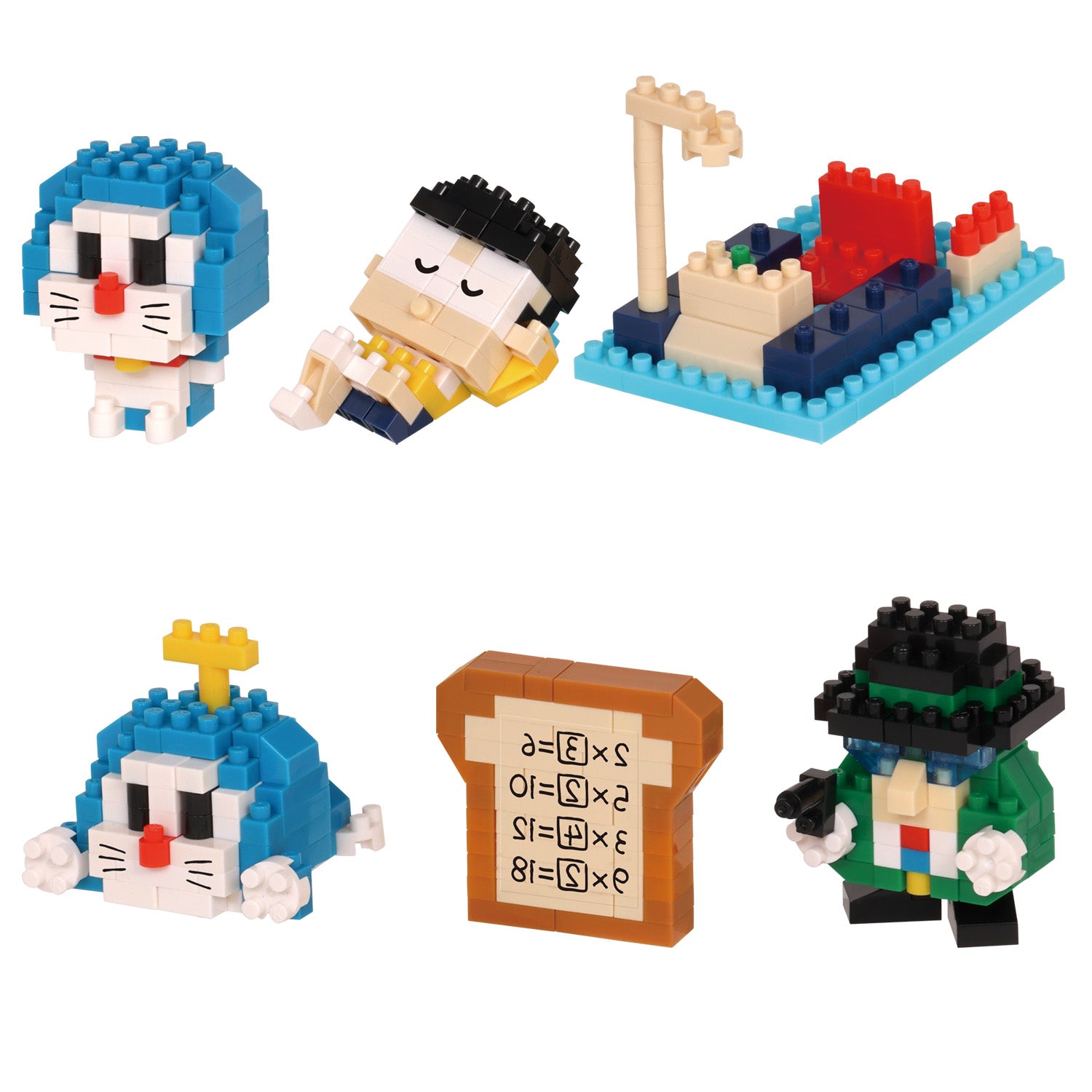 Nanoblock mininano Series Doraemon vol.2 "Doraemon ", Blind Box of 6