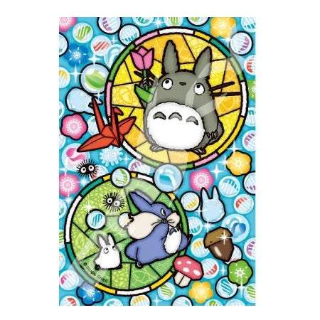 Ensky Petite Artcrystal Puzzle 126-AC64 Totoro and Glassy Marbles "My Neighbor Totoro" | 4970381194819