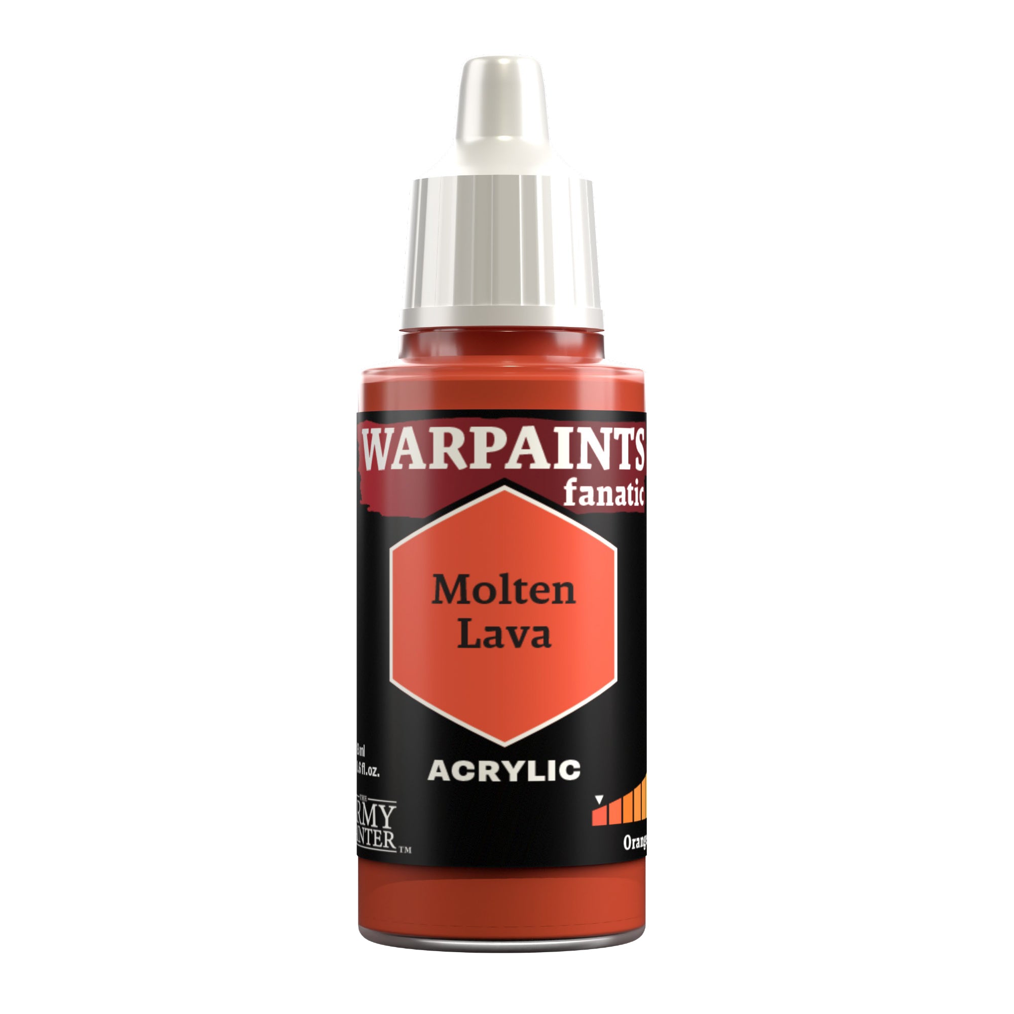 Army Painter Warpaints Fanatic Acrylic, Molten Lava | 5713799309708