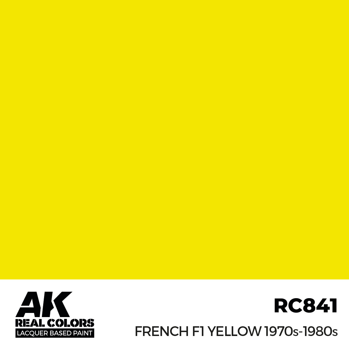 AK Interactive Real Colors French F1 Yellow 1970s-1980s 17 ml. | 8435568335943