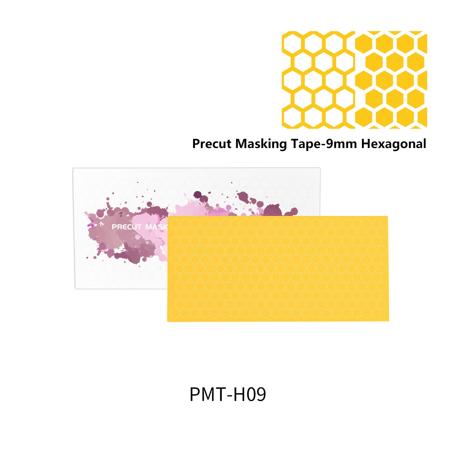 Dspiae PMT-H09 9mm Precut Masking Tape - 9mm Hexagona | 6970845566198