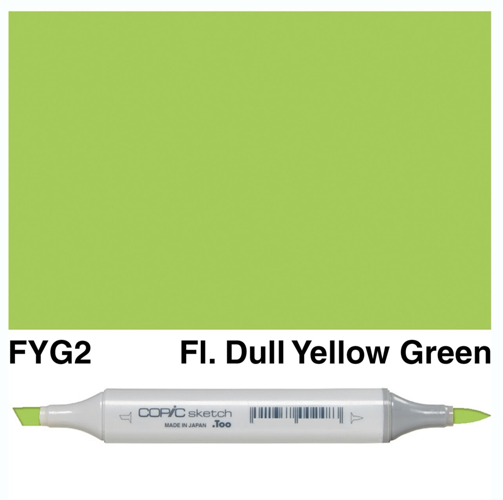 Copic Sketch Marker Fluorescents, Dull Yellow Green FYG | 4511338009079