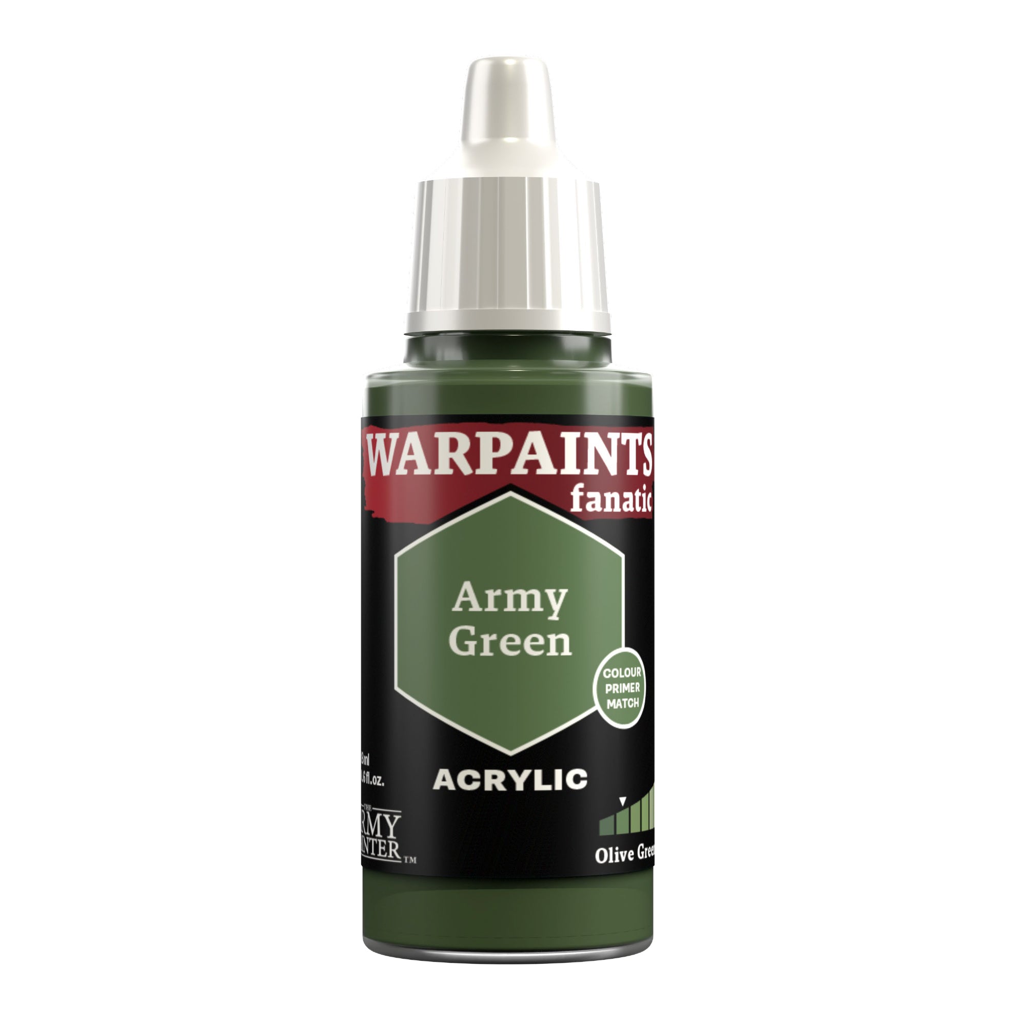 Army Painter Warpaints Fanatic Acrylic, Army Green | 5713799306806