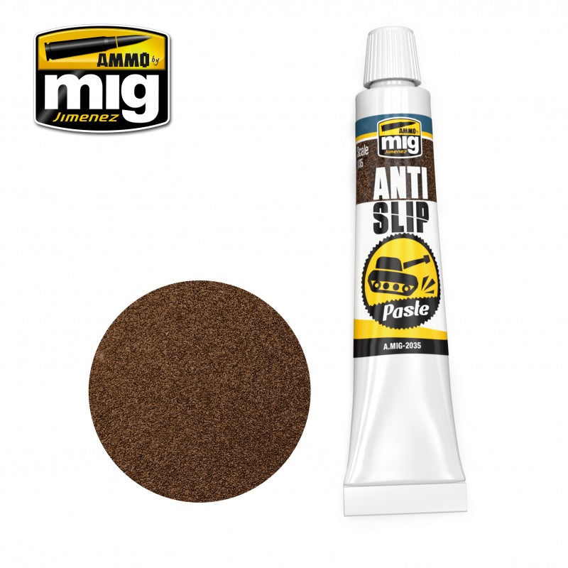 Ammo Mig Anti-Slip Paste – Brown Color (for 1/35) | 8432074020356