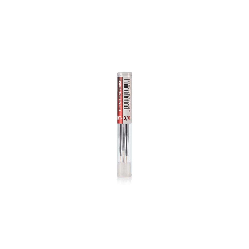 Dspiae 3/0 Fine Brush Tips 3/0 3PCS | 6970845565917