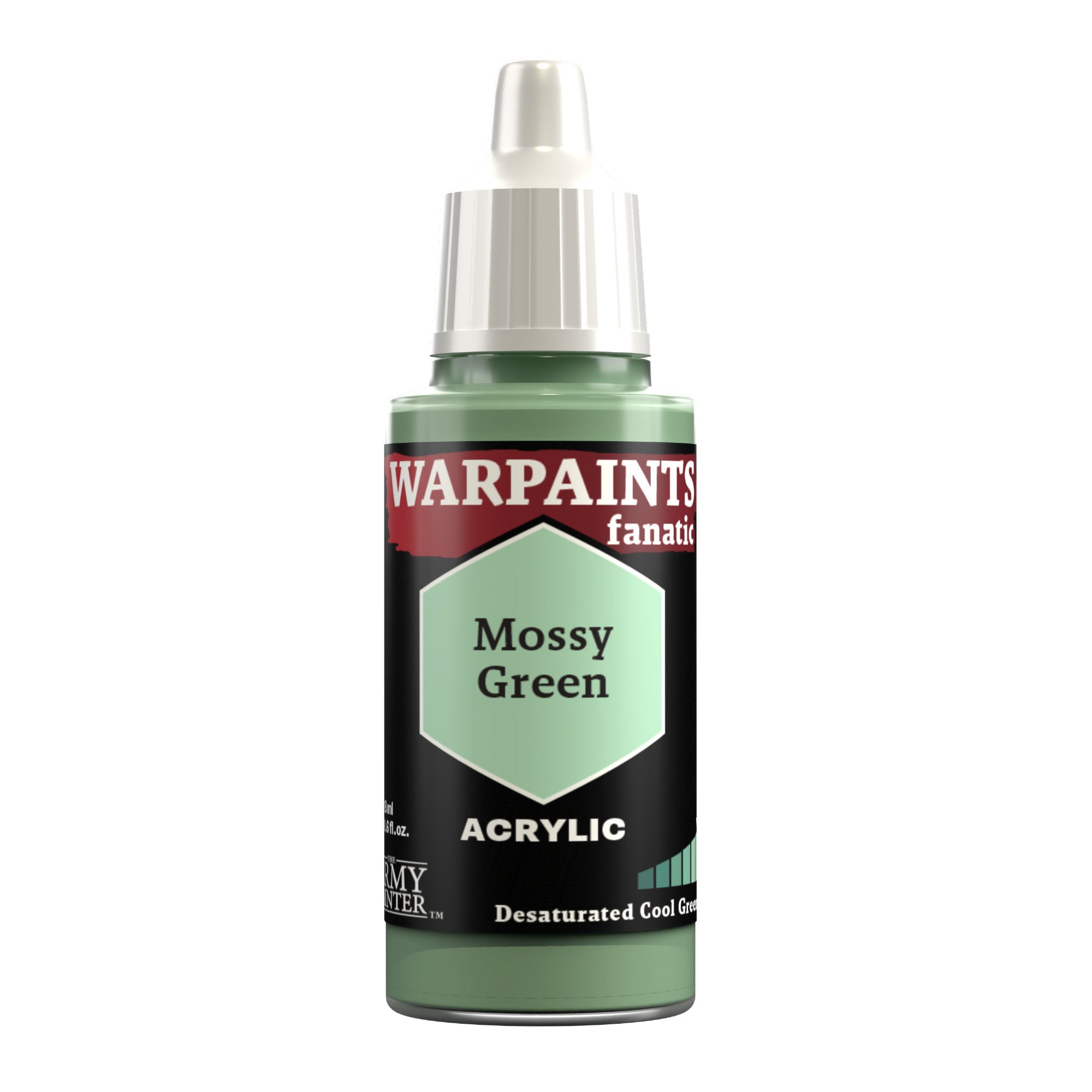 Army Painter Warpaints Fanatic Acrylic, Mossy Green | 5713799306608