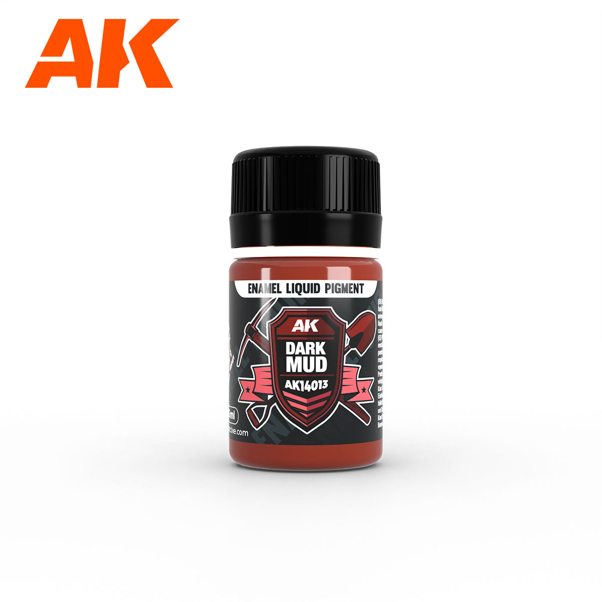 AK Interactive Enamel Liquid Pigment Dark Mud 35ml | 8435568334649
