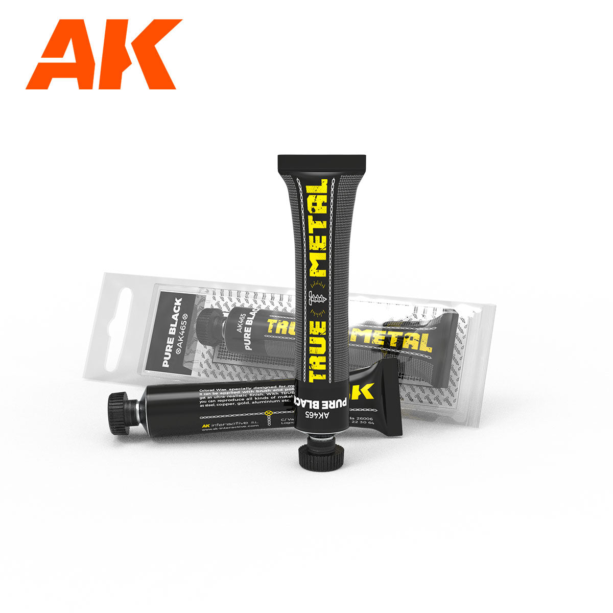 AK Interactive True Wax Pure Black 20 ml | 8435568337374