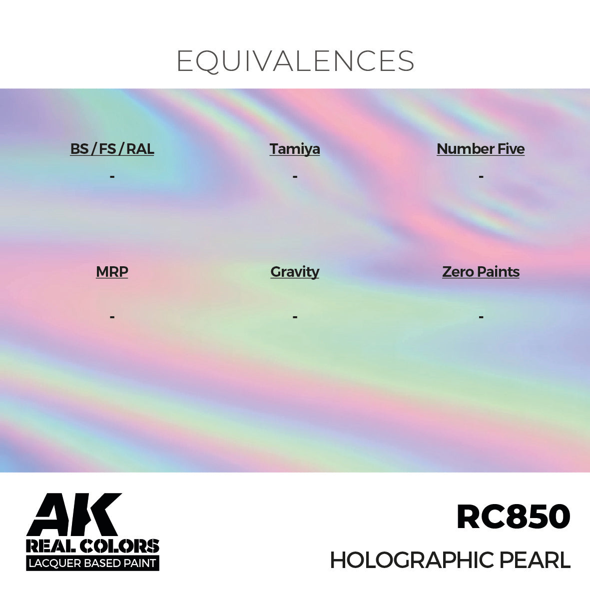 AK Interactive Real Colors Holographic Pearl 17 ml. | 8435568336032