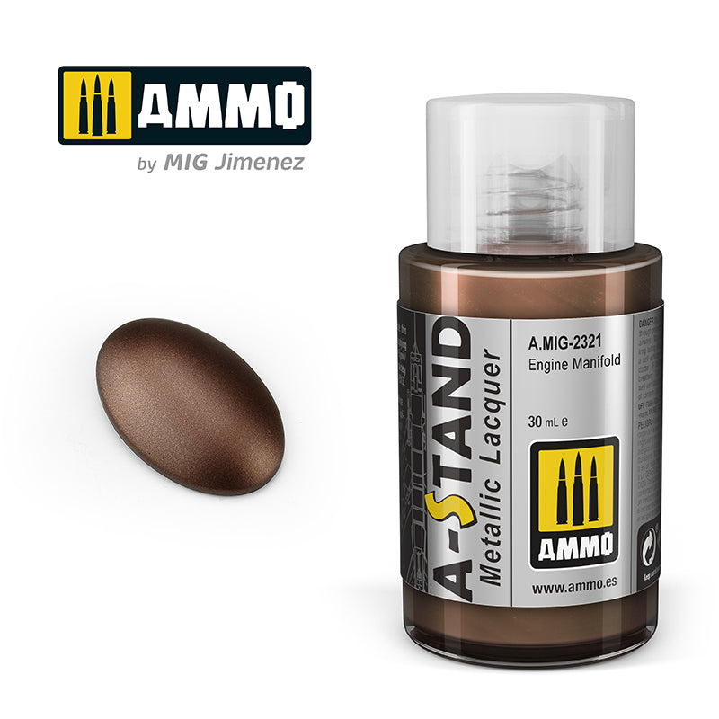 Ammo Mig A-Stand Lacquer Paint 30ml - Engine Manifold | 8432074023210