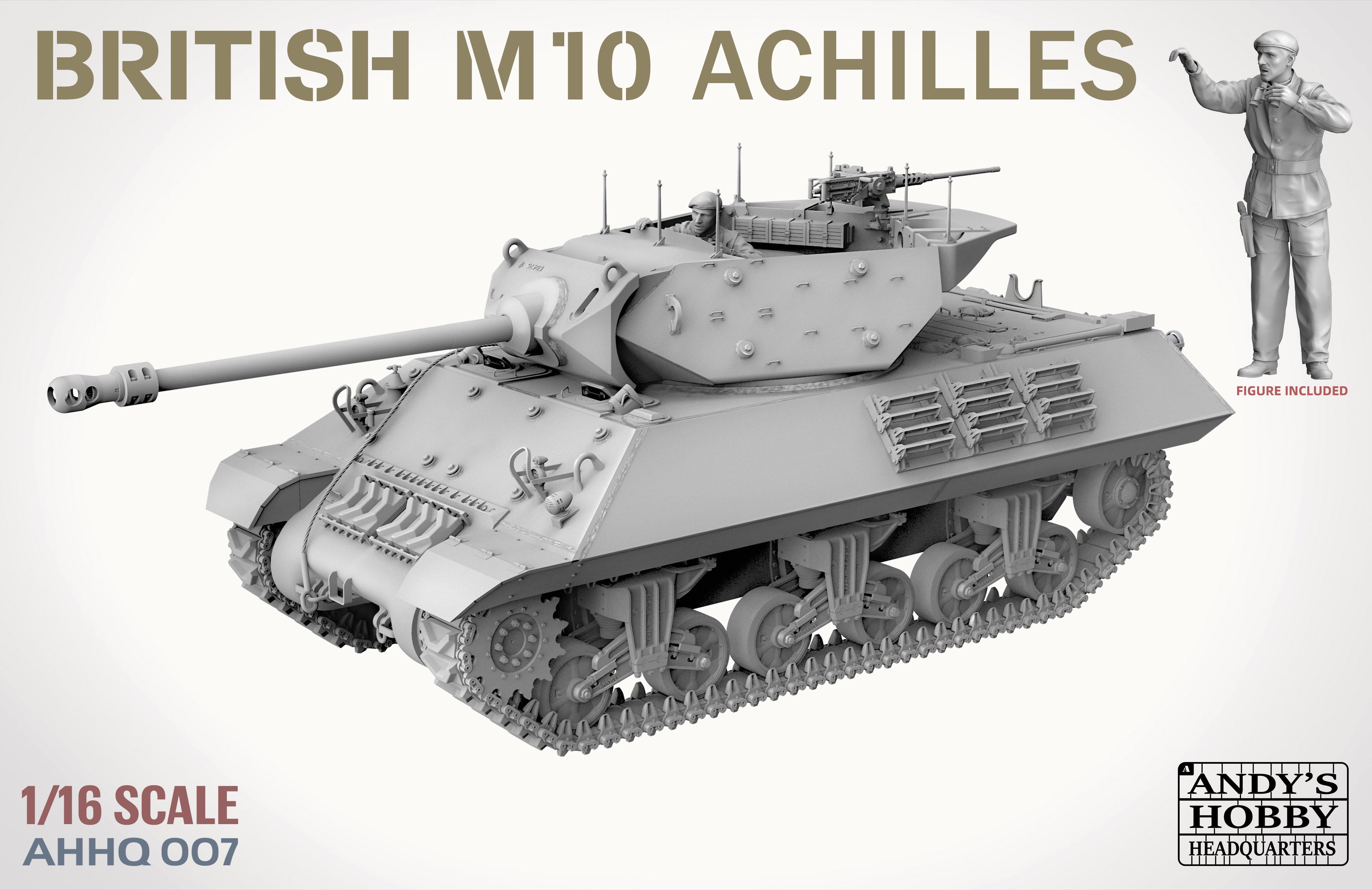 Andy's HHQ x Takom 1/16 British Achilles M10 IIc Tank Destroyer (with Full Body Figure) | 783495788249