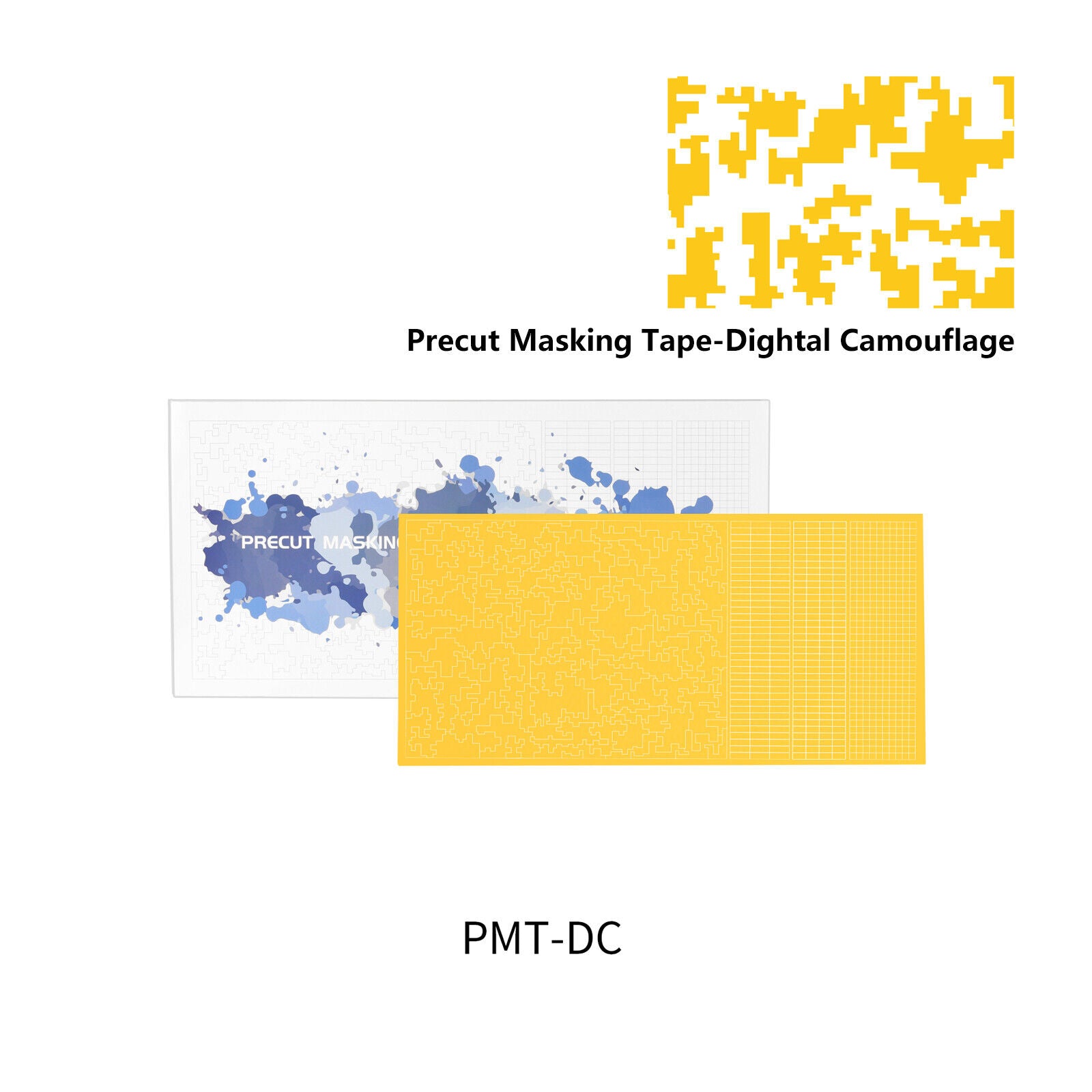 Dspiae PMT-DC  Precut Masking Tape - Digital Camouflage | 6970845560752