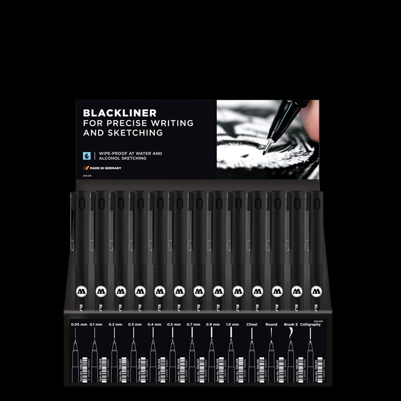 Molotow BLACKLINER Sales Display (78 Markers total) | 4250397647333