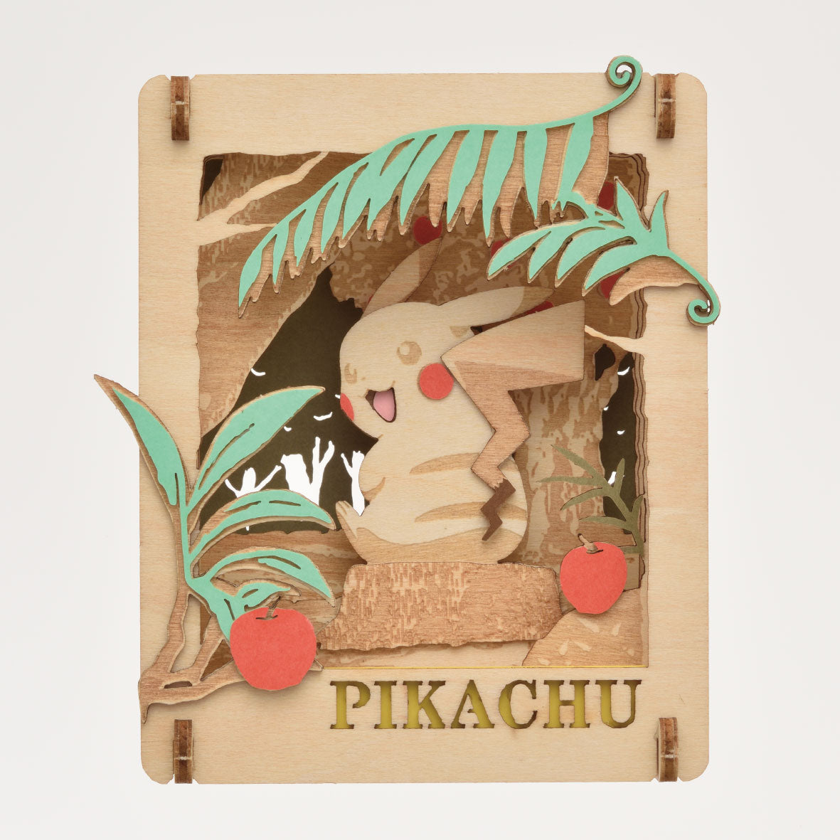 Ensky Paper Theater PK-W01 Woodstyle Pokemon Pikachu Found "Pokemon" | 4970381517663