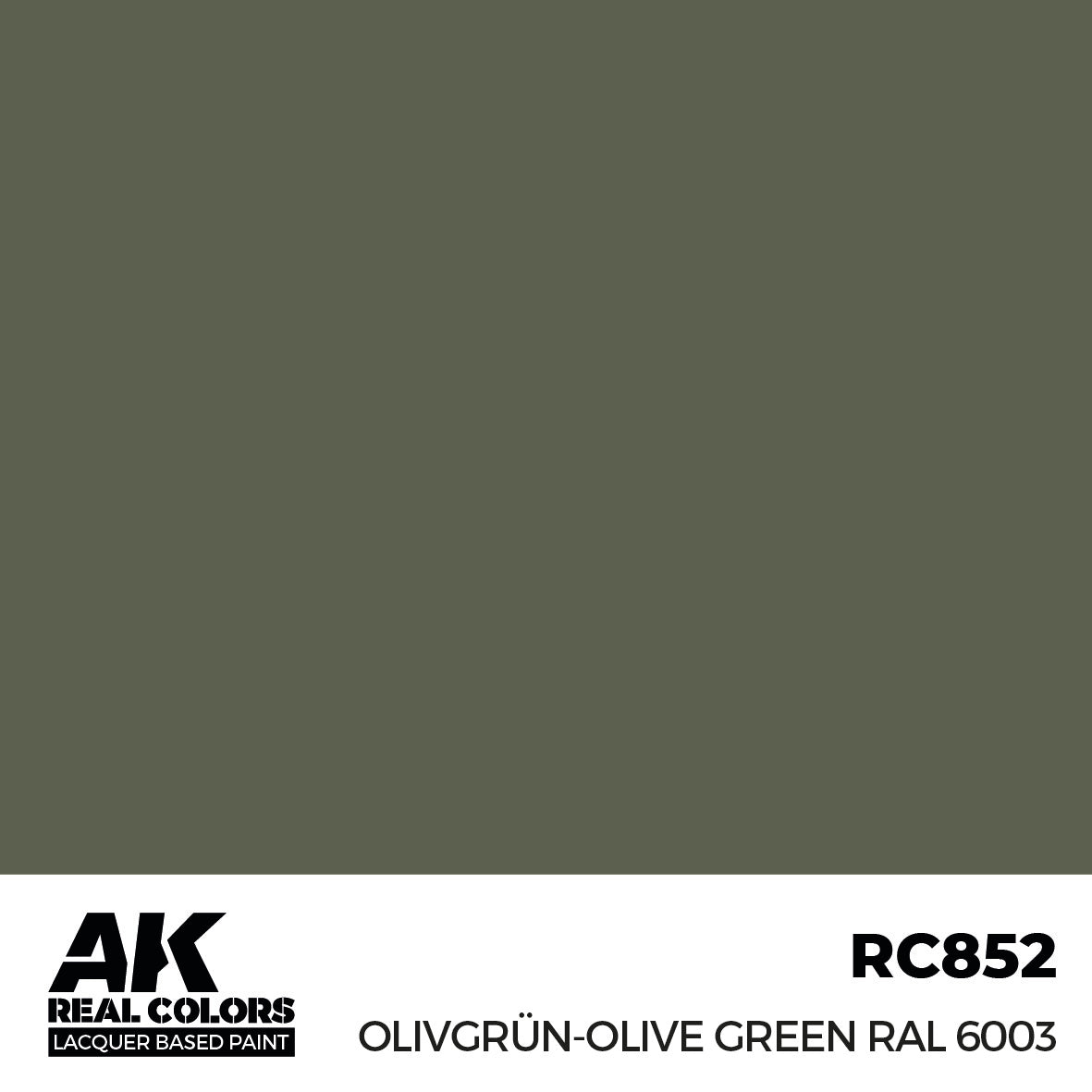 AK Interactive Real Colors Olivgrün-Olive Green RAL 6003 17 ml. | 8435568336056