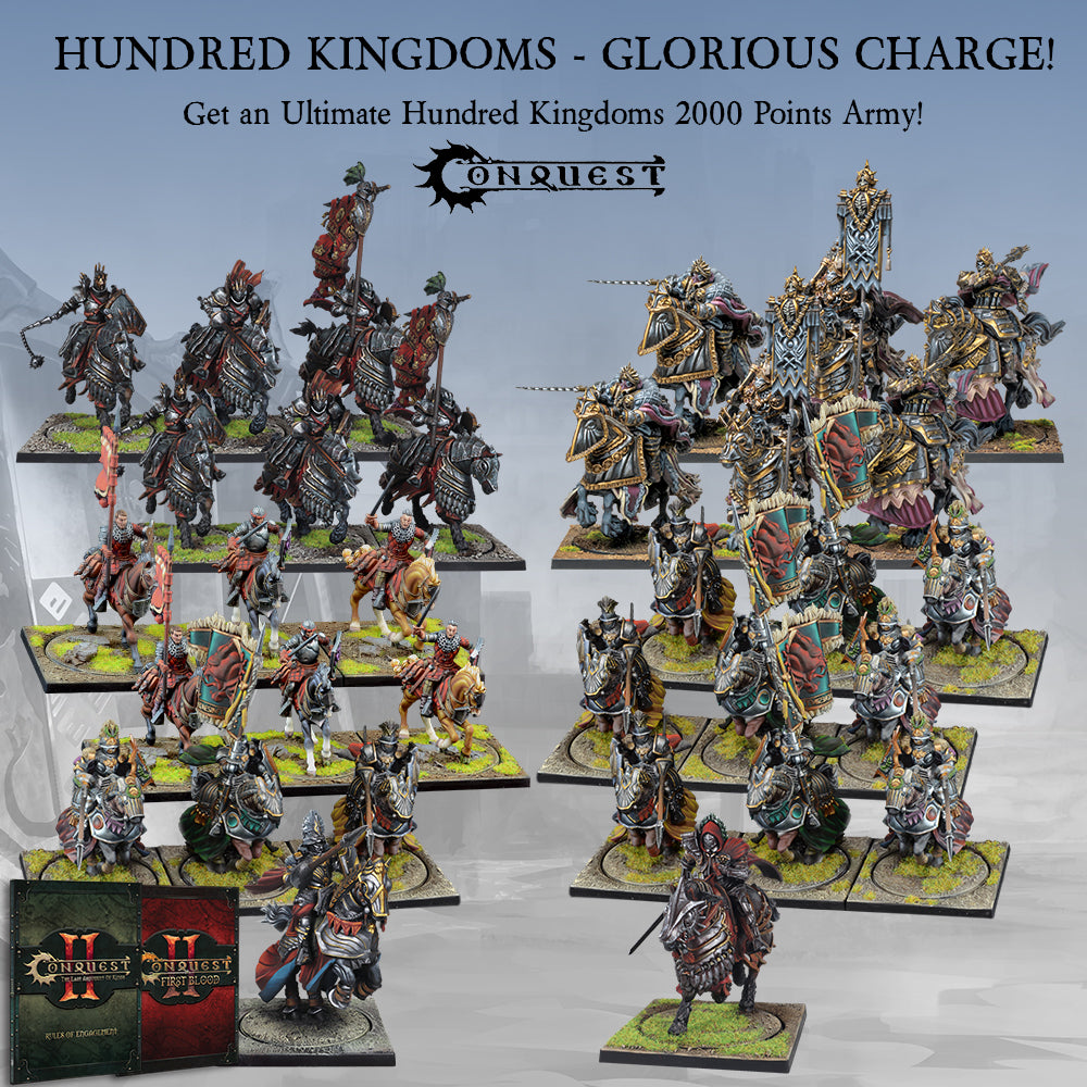 Conquest, Hundred Kingdoms Glorious Charge 2000pt Army (PBW1038) **Made to Order | 5213009016247