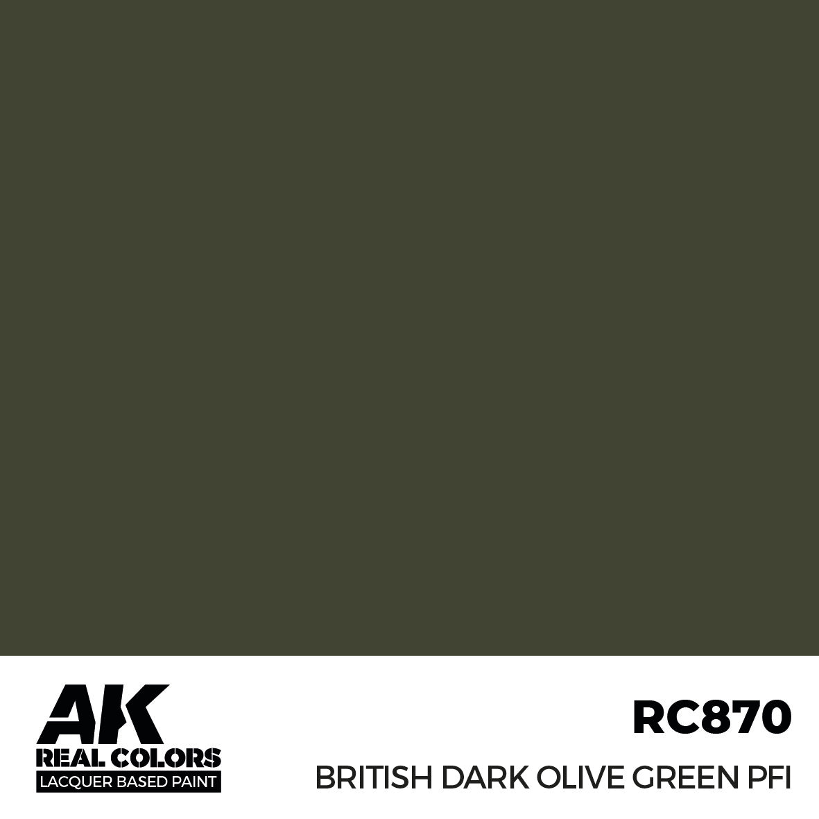 AK Interactive Real Colors British Dark Olive Green PFI 17 ml. | 8435568336230