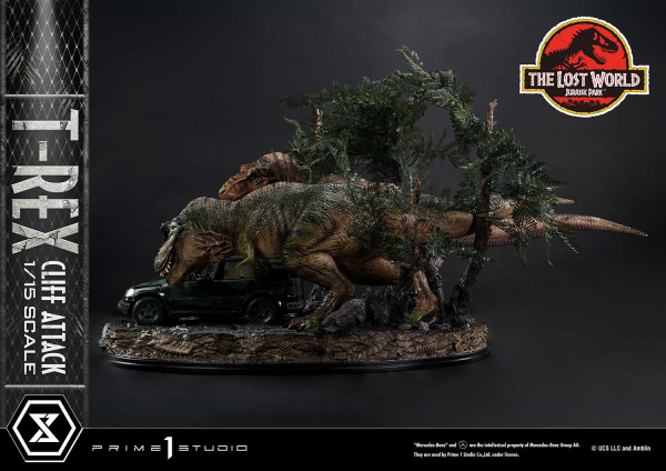 Prime 1 Studio Legacy Museum Collection The Lost World: Jurassic Park (Film) T-Rex Cliff Attack 1/15 scale Bonus Version | 4582647121011