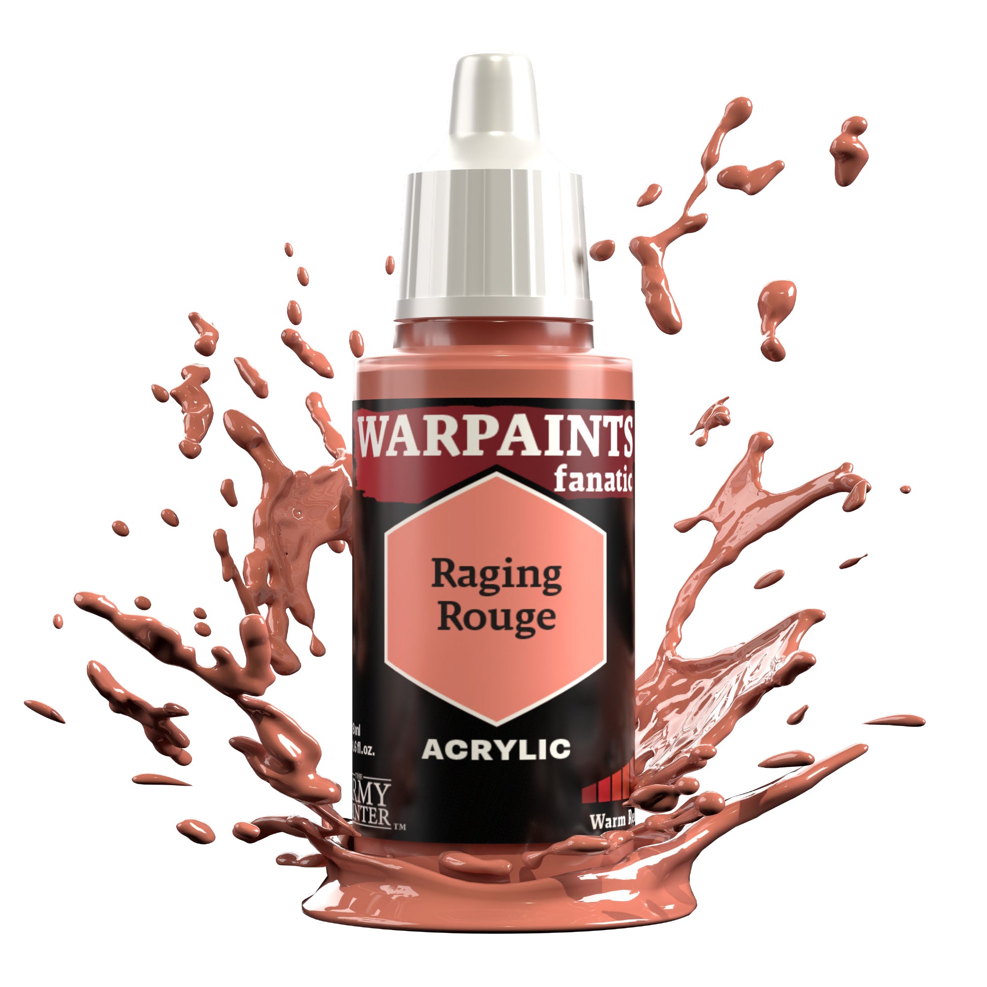 Army Painter Warpaints Fanatic Acrylic, Raging Rouge | 5713799310803