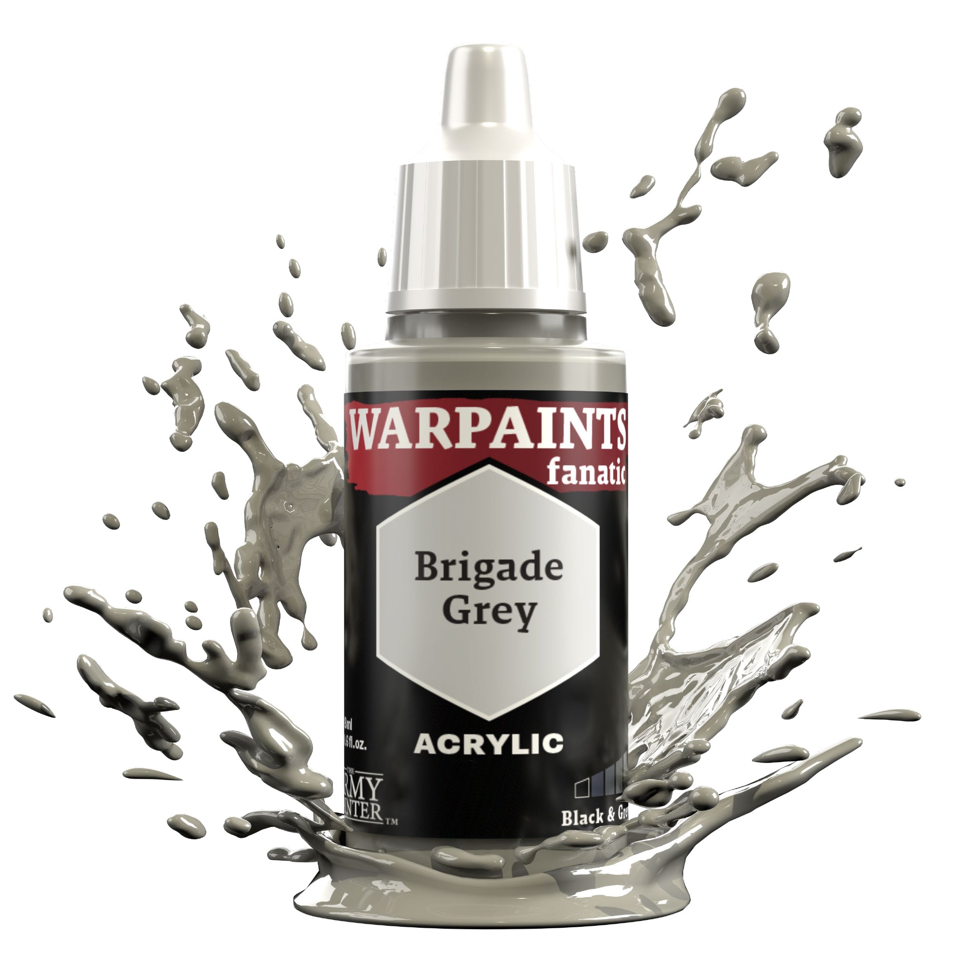 Army Painter Warpaints Fanatic Acrylic, Brigade Grey | 5713799300606