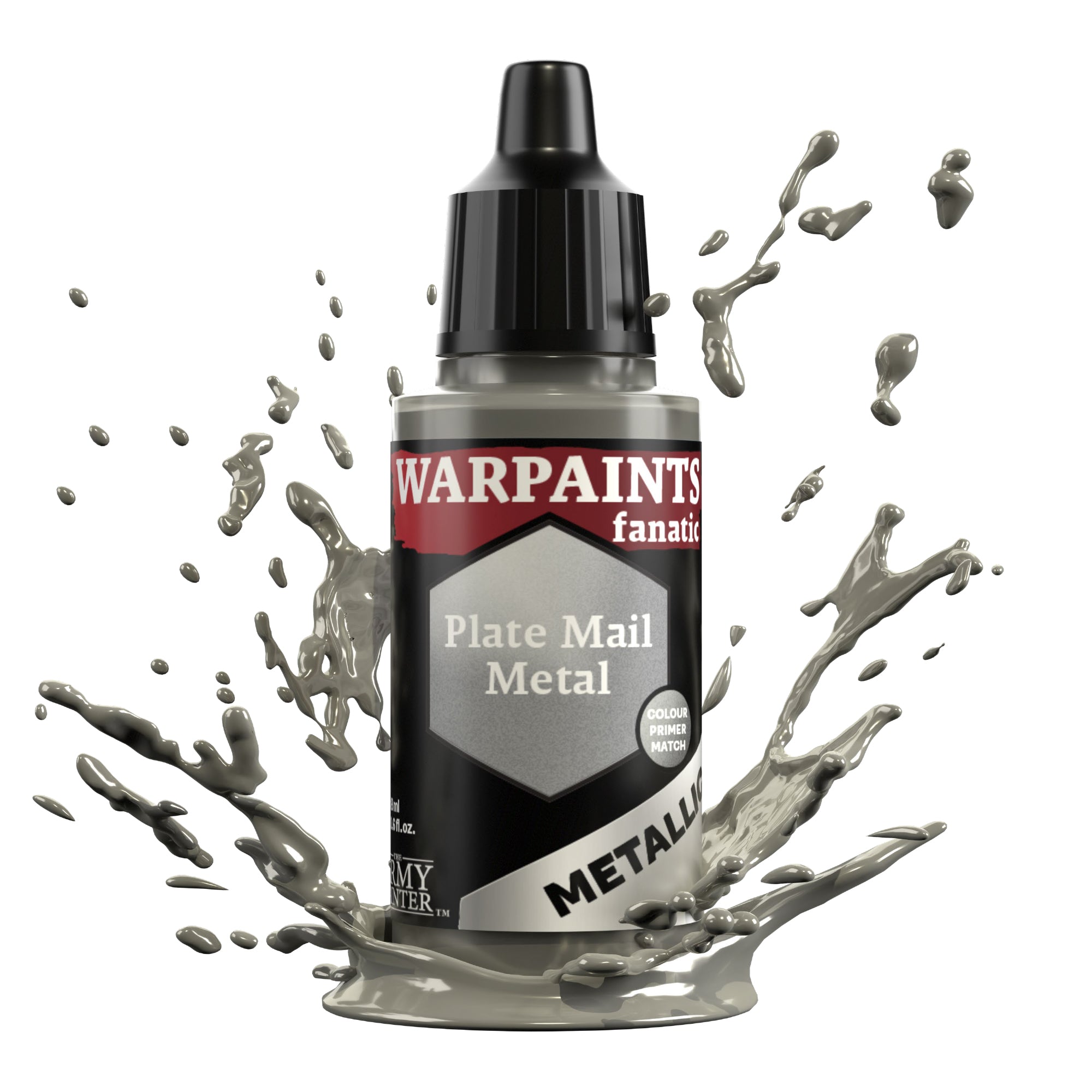 Army Painter Warpaints Fanatic Metallic, Plate Mail Metal | 5713799319202