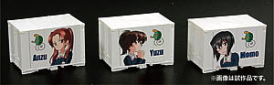 Platz 1/150 GIRLS und PANZER das FINALE N Scale Mini Container (12ft) TEAM KAMESAN