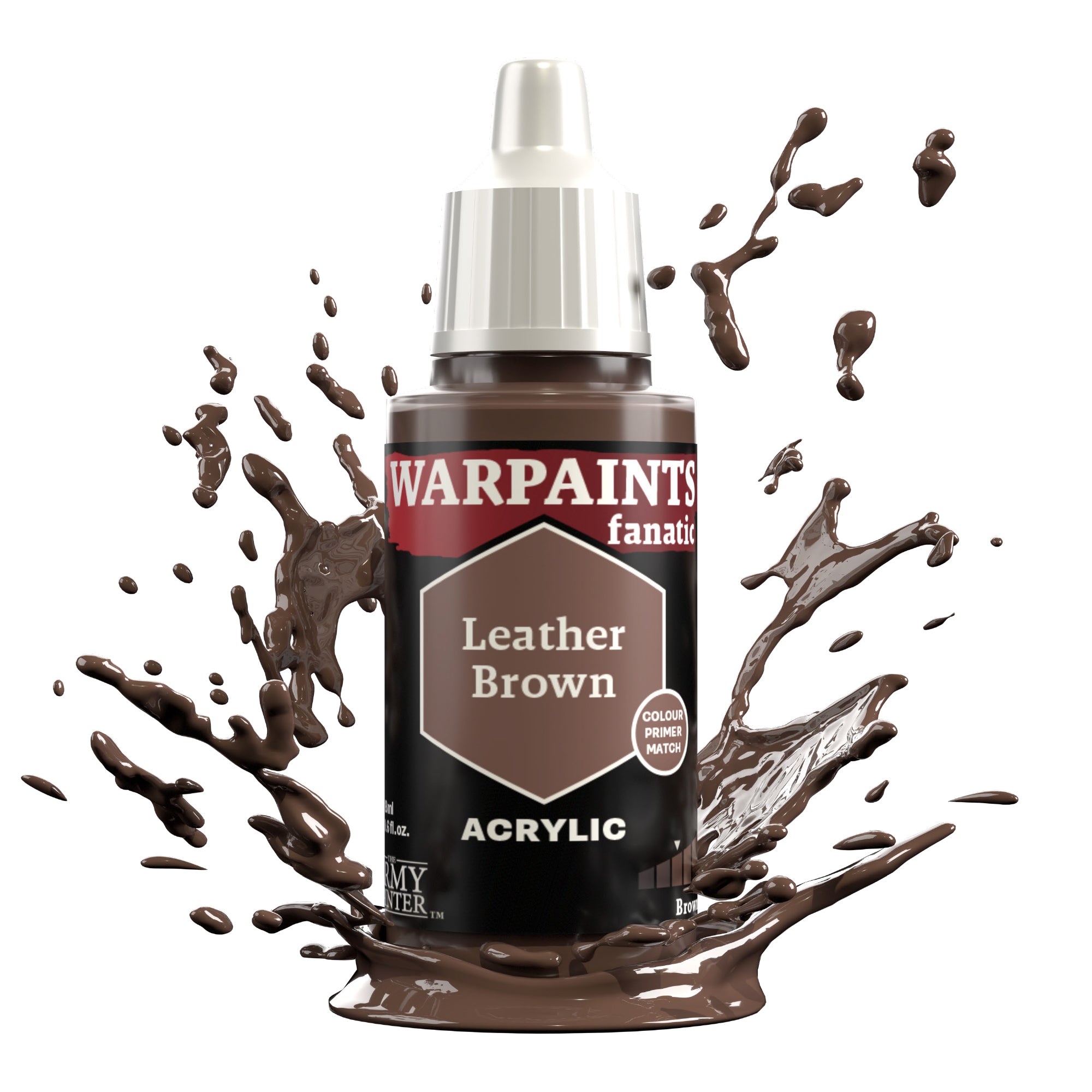 Army Painter Warpaints Fanatic Acrylic, Leather Brown | 5713799307506