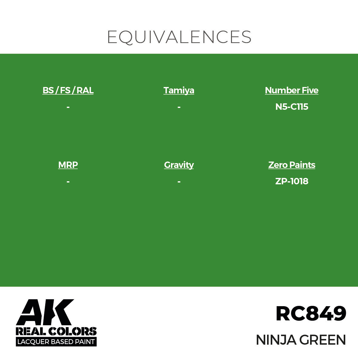 AK Interactive Real Colors Ninja Green 17 ml. | 8435568336025
