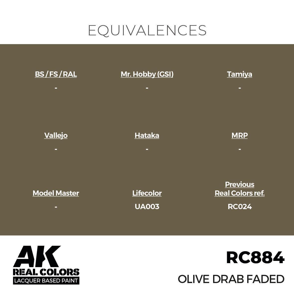 AK Interactive Real Colors Olive Drab Faded 17 ml. | 8435568336377