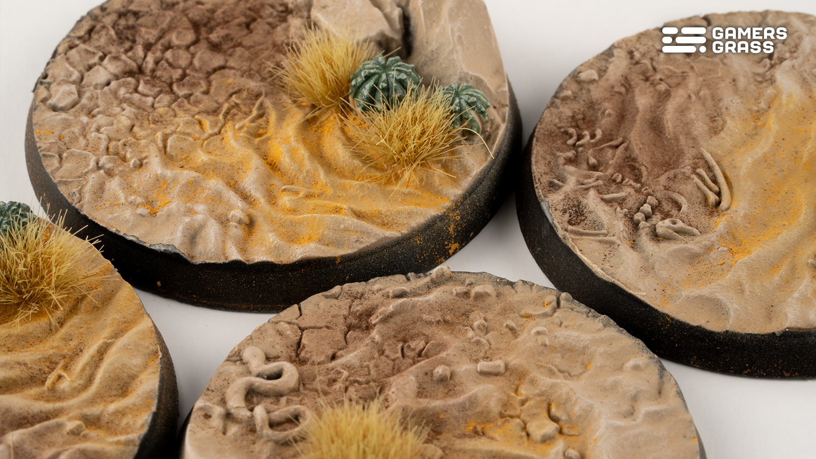 Gamers Grass Battle Ready Bases - Deserts of Maahl - Round 50mm (x3) | 738956790682