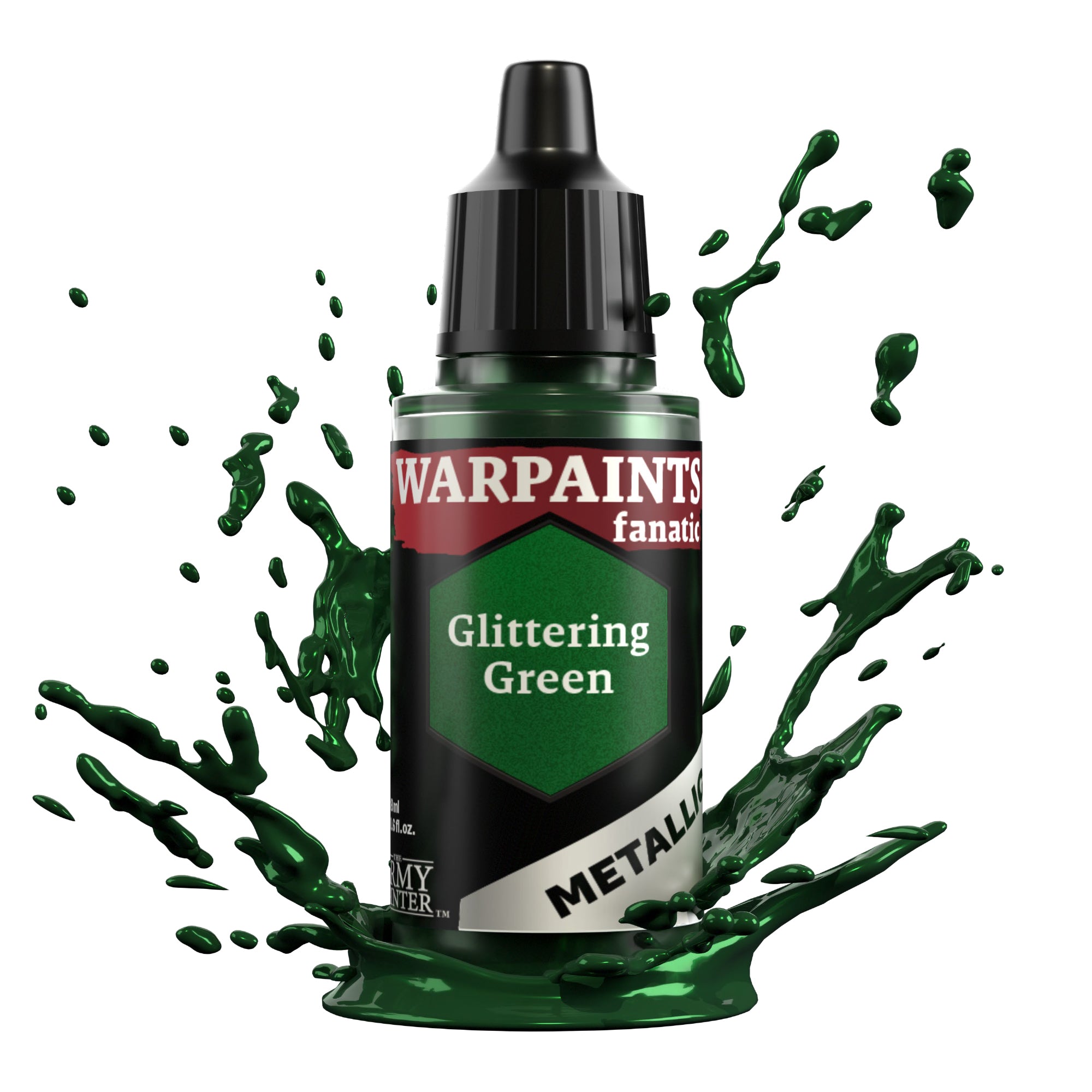Army Painter Warpaints Fanatic Metallic, Glittering Green | 5713799319707