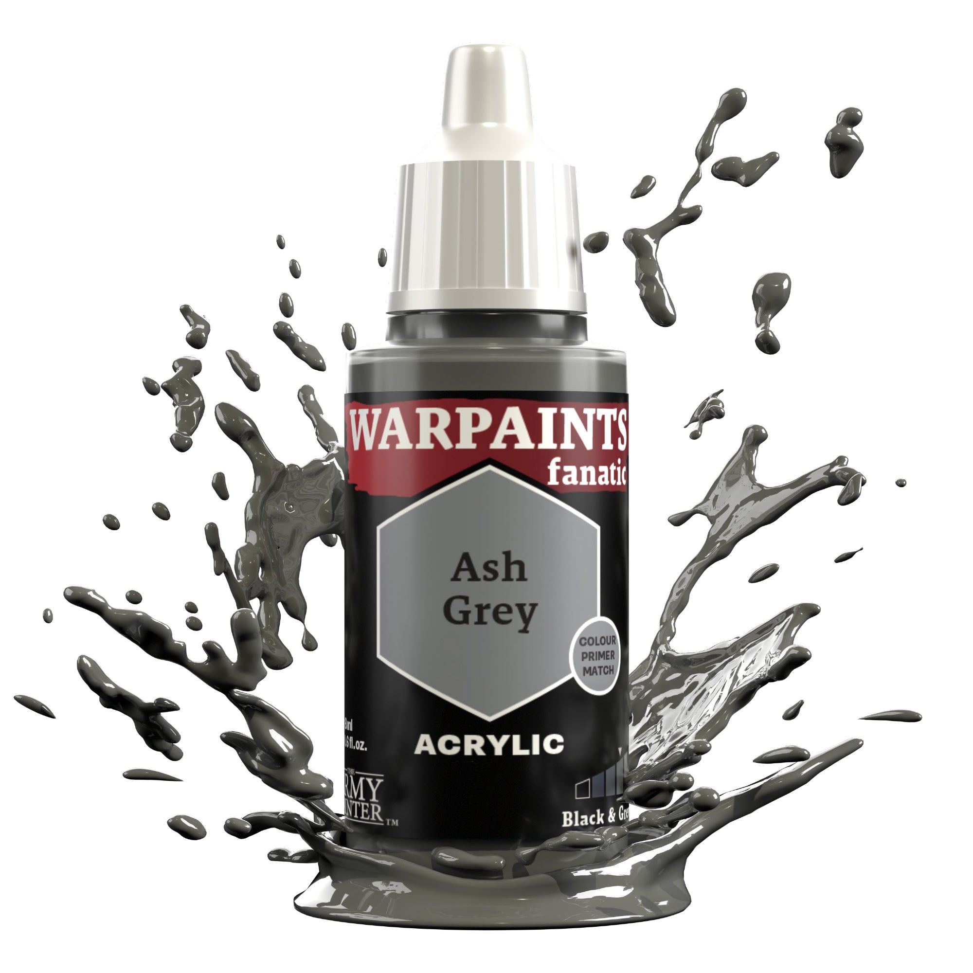 Army Painter Warpaints Fanatic Acrylic, Ash Grey | 5713799300408